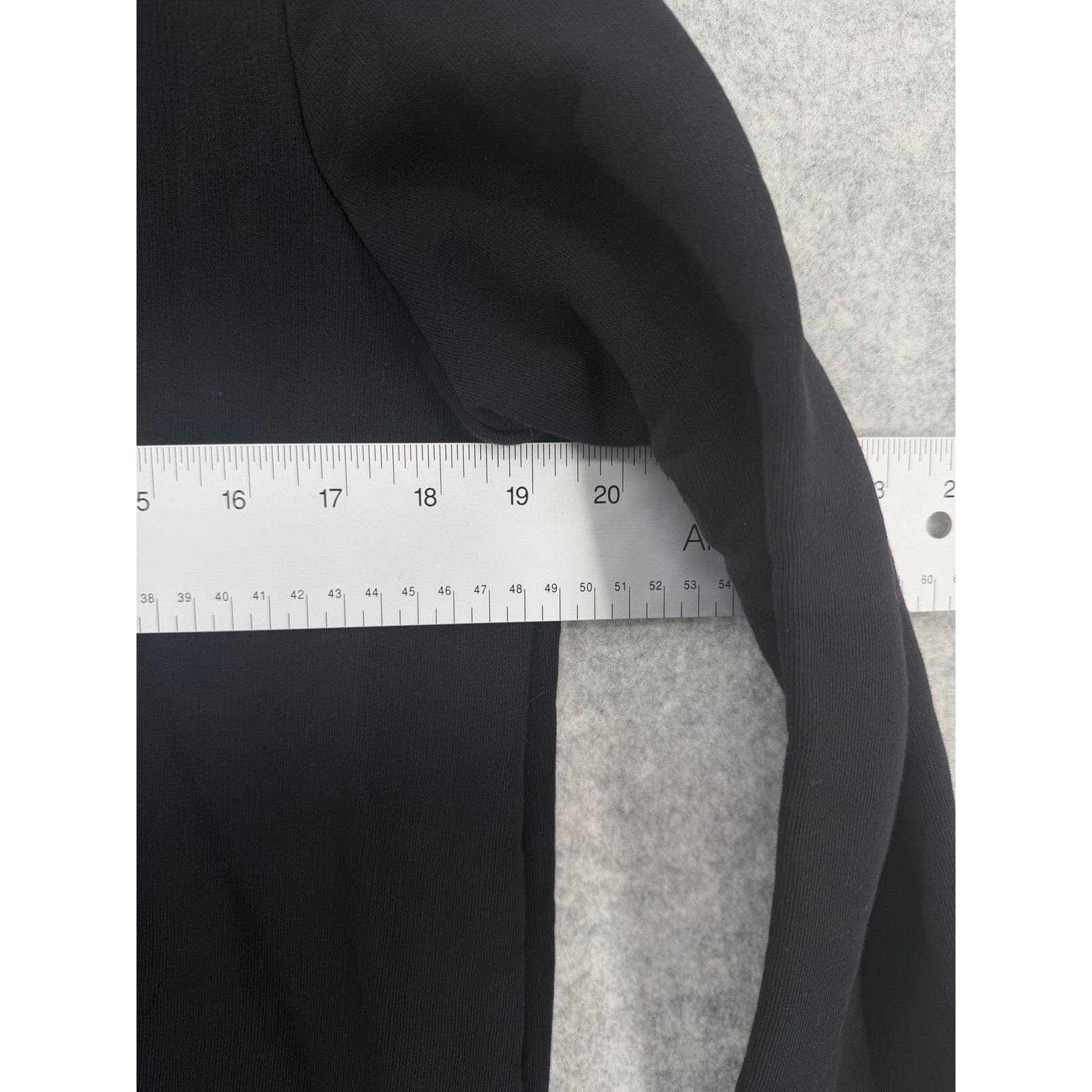 Cos COS Layered Soft Cotton Silk Black Mock Neck Sweatshirt Size S / US 4 / IT 40 - 10 Thumbnail