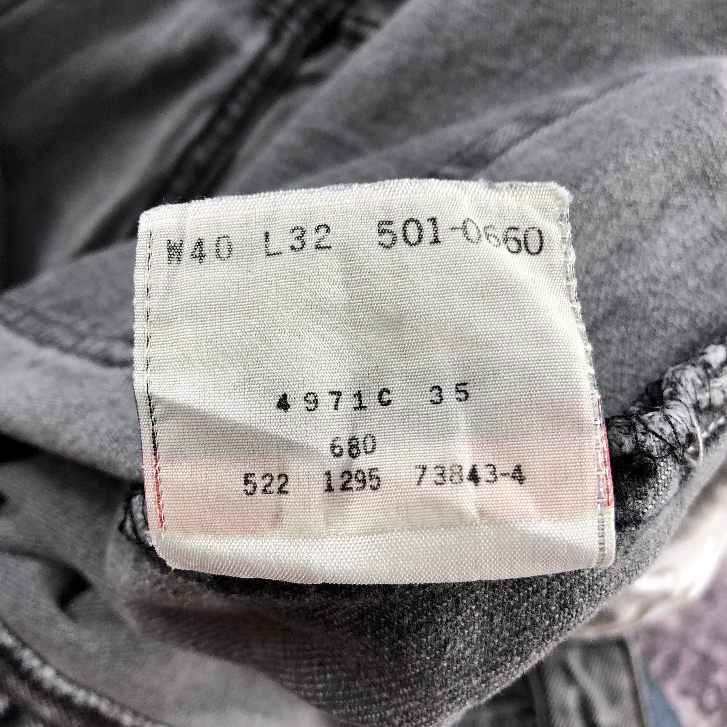 Levi's × Vintage 90s Vintage Faded Black Levis 501 Jeans-JM2390 Size US 40 / EU 56 - 17 Thumbnail