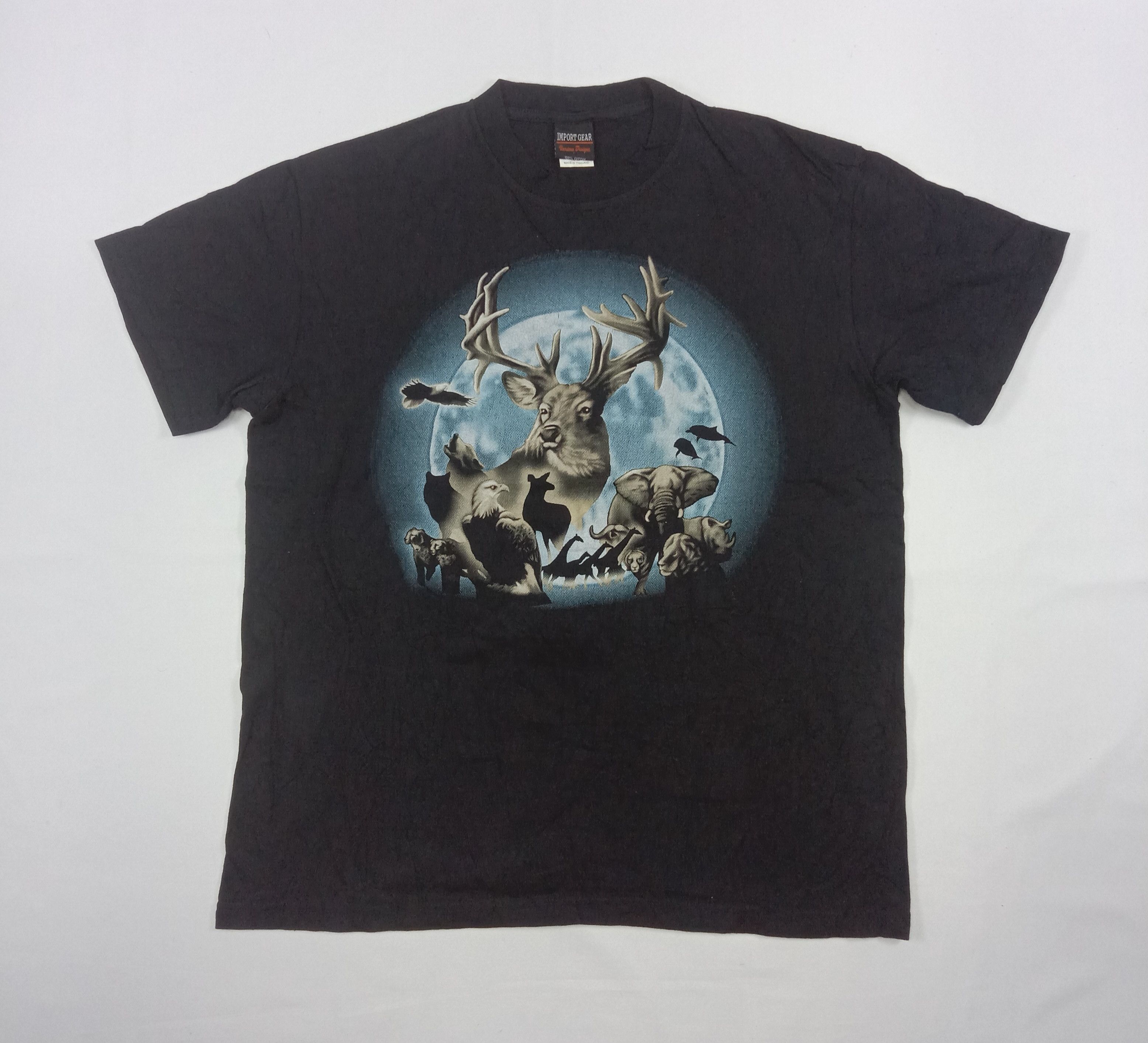 Japanese Brand Vintage Import Gear Animals T Shirt Size US L / EU 52-54 / 3 - 1 Thumbnail