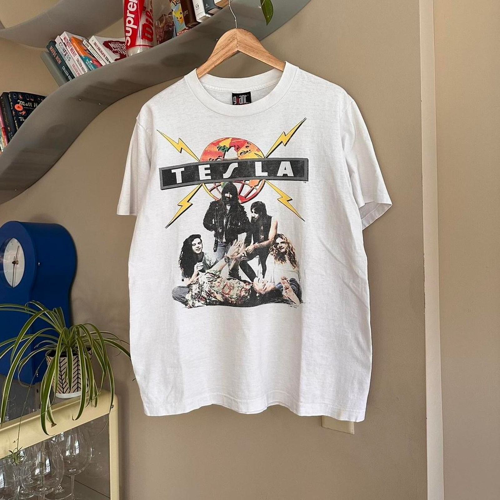 Band Tees × Vintage Vintage 1992 Tesla Band Shirt Size US L / EU 52-54 / 3 - 1 Thumbnail