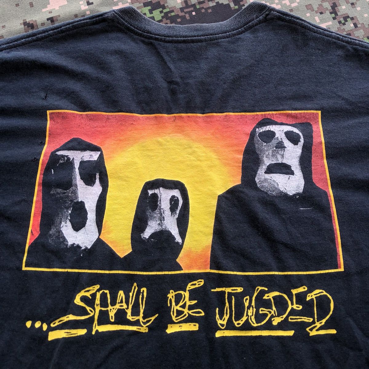 Band Tees × Vintage Vtg Burn …Shall be judged Hardcore Punk Band Tshirt Size US M / EU 48-50 / 2 - 4 Thumbnail