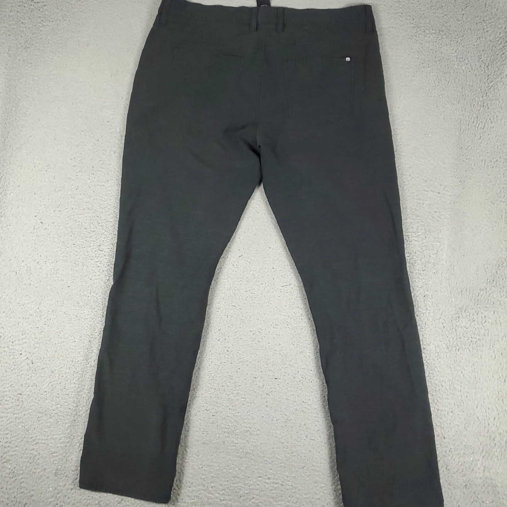 TravisMathew Travis Mathew Pants Mens 38x31 Gray 5 Pocket Flat Front Chino Trousers Size US 38 / EU 54 - 7 Thumbnail