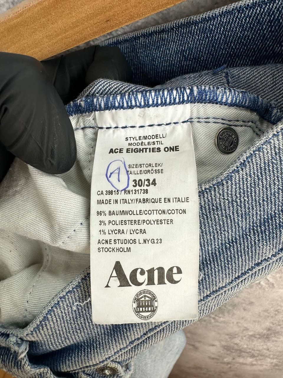 Acne Studios Acne Studios Ace Eighties One Light Wash Denim Jeans Size US 30 / EU 46 - 17 Thumbnail