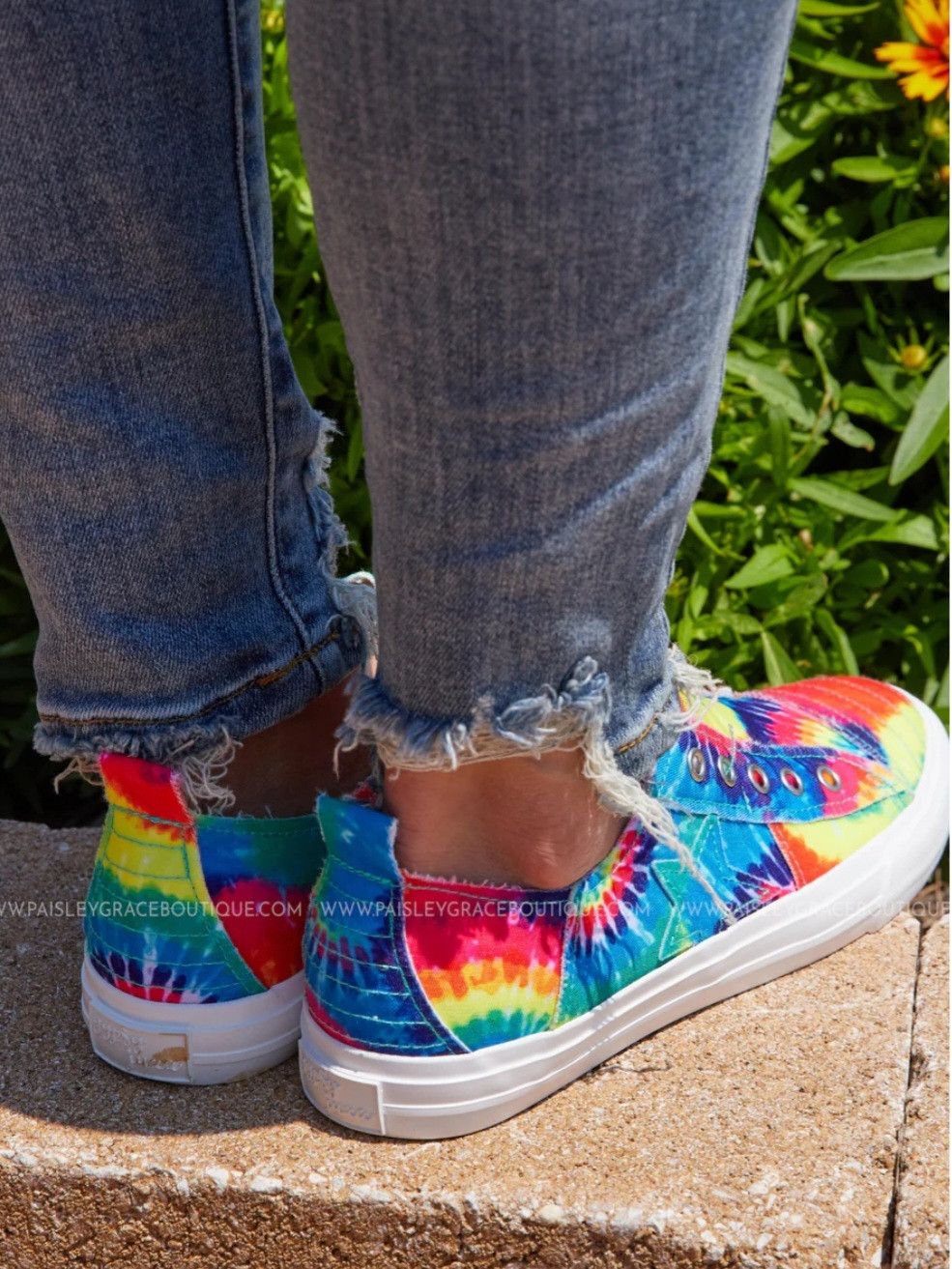 Other Gypsy Jazz multi-colored tie-dye slip-on canvas sneakers Size US 8 / IT 38 - 5 Thumbnail