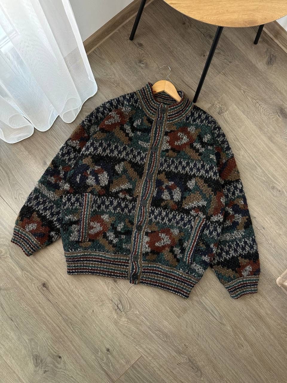 Japanese Brand × Missoni × Vintage Vintage Japanese Missoni Wool Bomber Two-Way Jacket Size US L / EU 52-54 / 3 - 6 Thumbnail