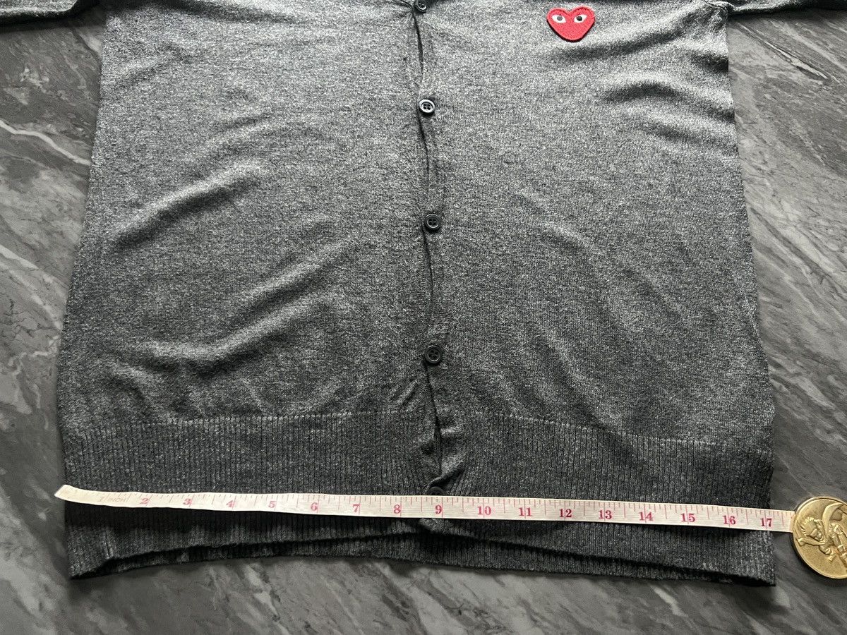 Comme des Garcons PLAY Comme Des Garcons : Play Cardigan Black Gray Heart Size US L / EU 52-54 / 3 - 9 Thumbnail