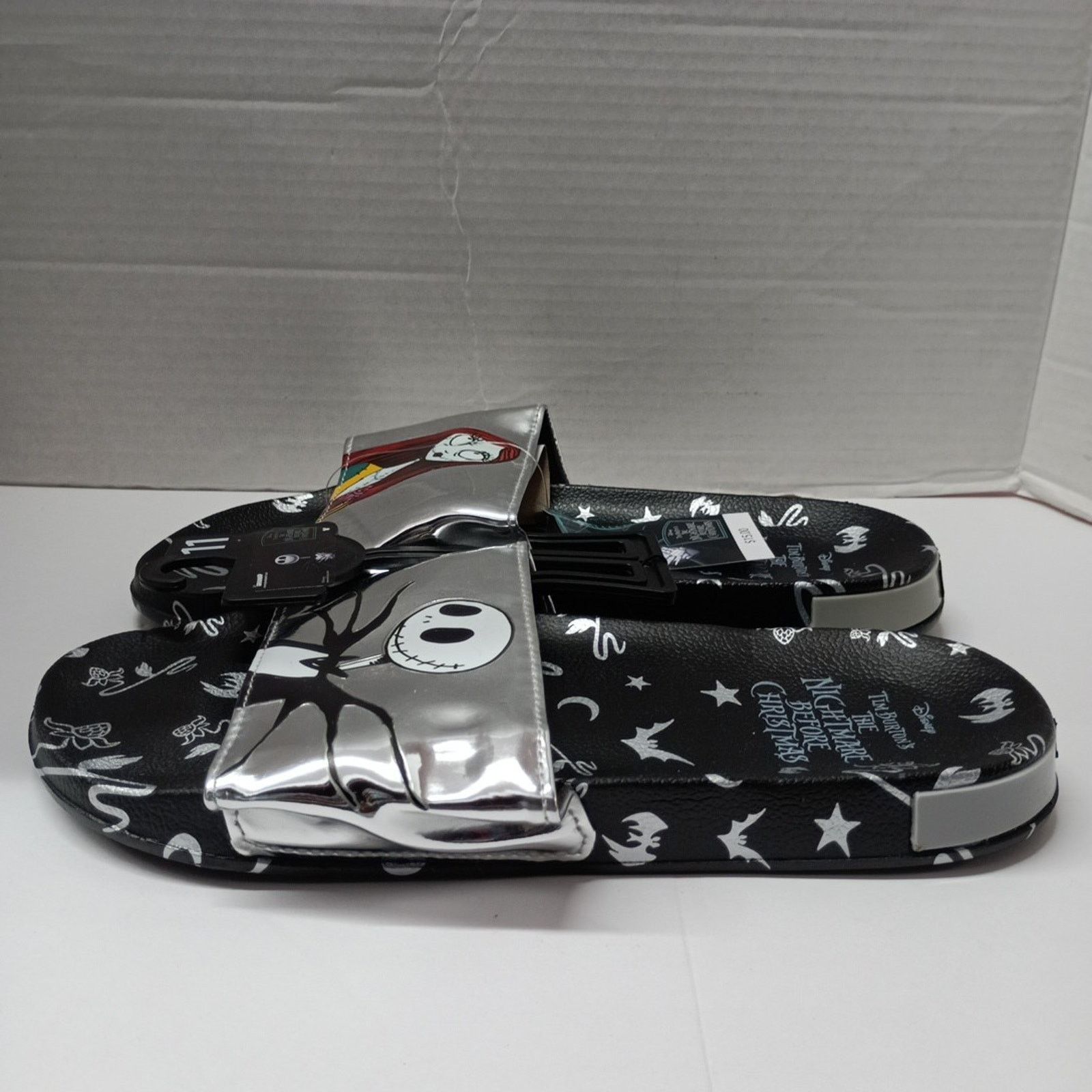 Disney Nightmare Before Christmas Metallic Slides Women's Size 11 Size US 11 / IT 41 - 2 Thumbnail