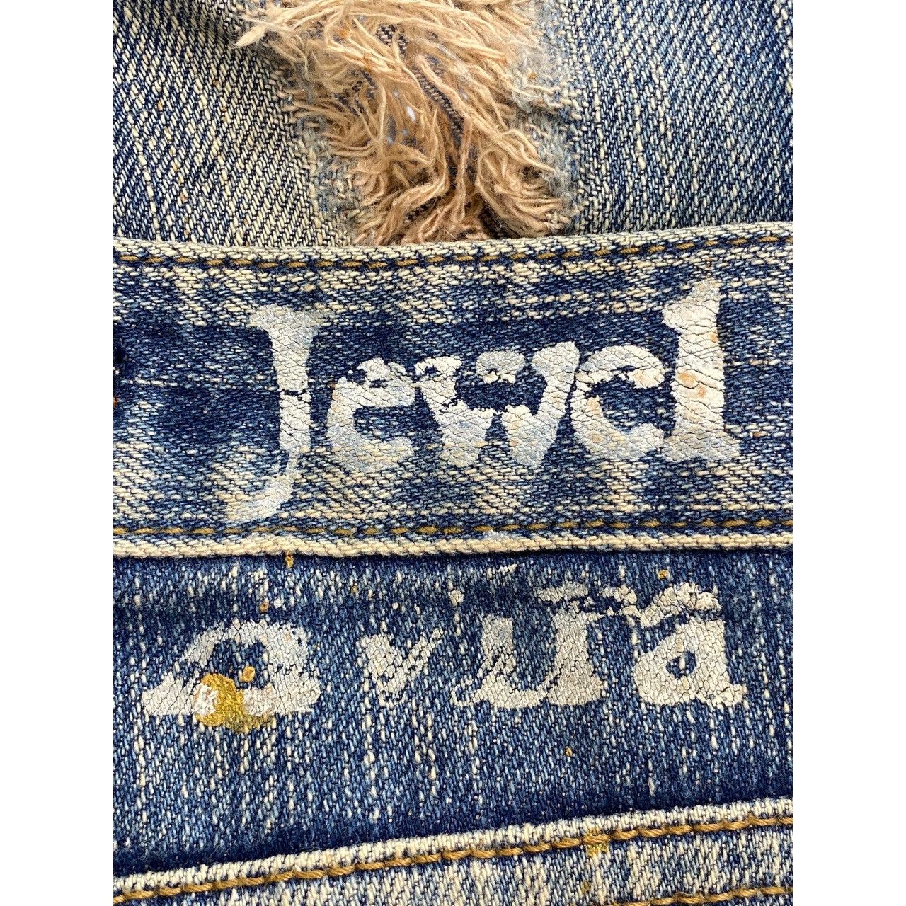 Japanese Brand Vintage Japanese Brand Painted Distress Style Jeans Size US 29 - 11 Thumbnail