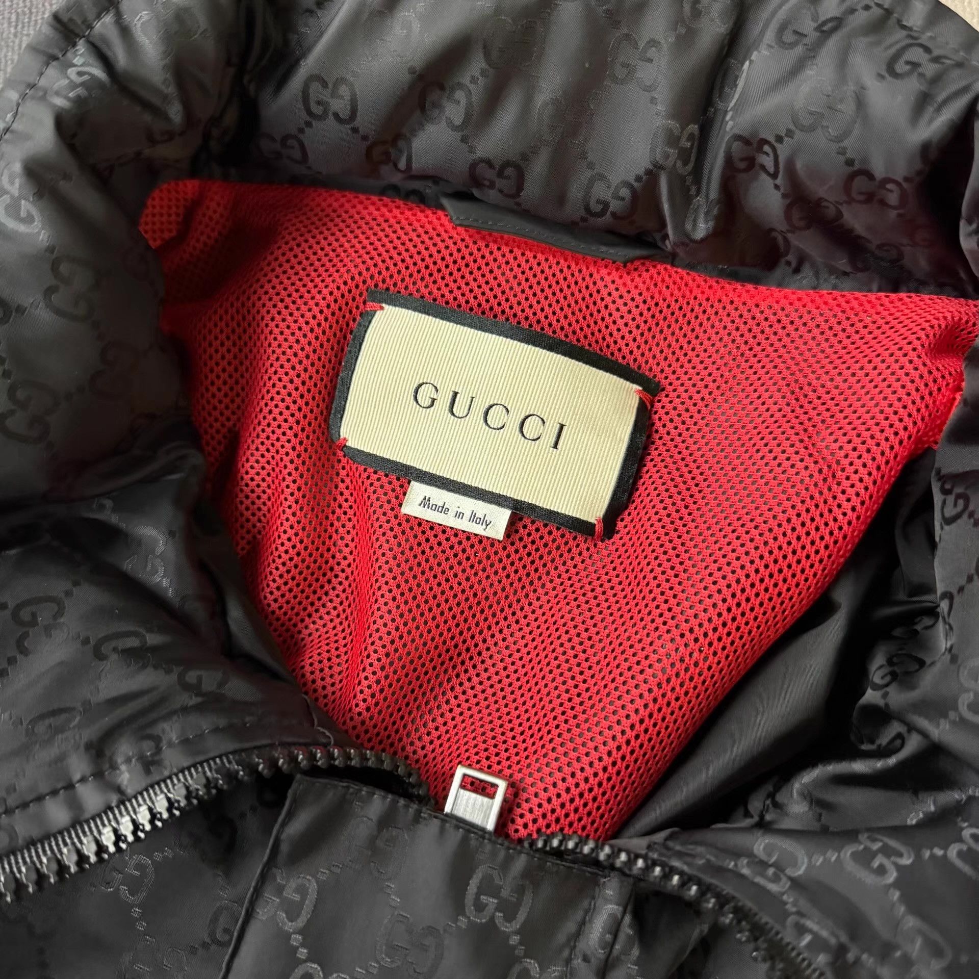 Gucci GUCCI Black All-Over Print Hooded Jacket Q10 Size US XL / EU 56 / 4 - 6 Thumbnail