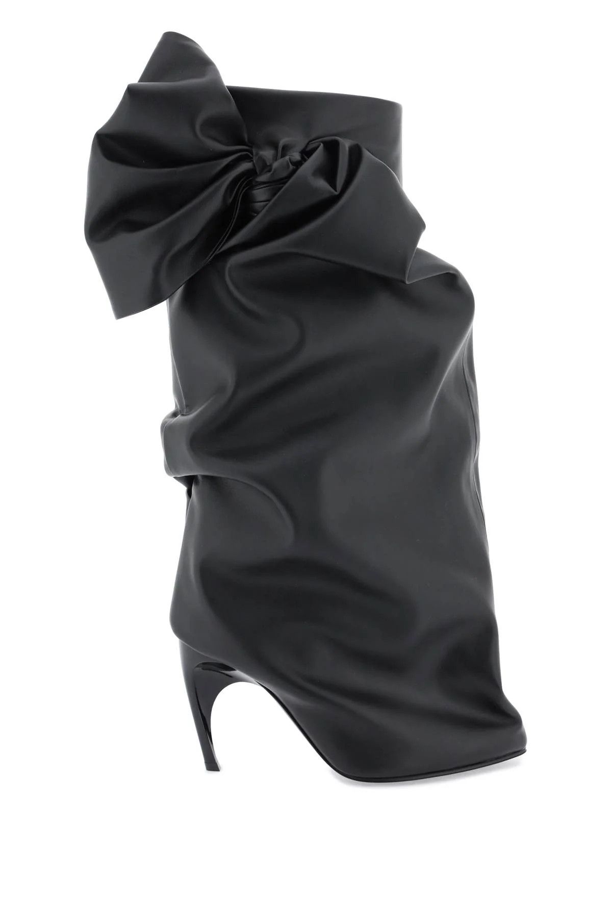 Alexander McQueen o1s22i1n1024 Armadillo Leather Boots in Black Size US 7 / IT 37 - 1 Thumbnail