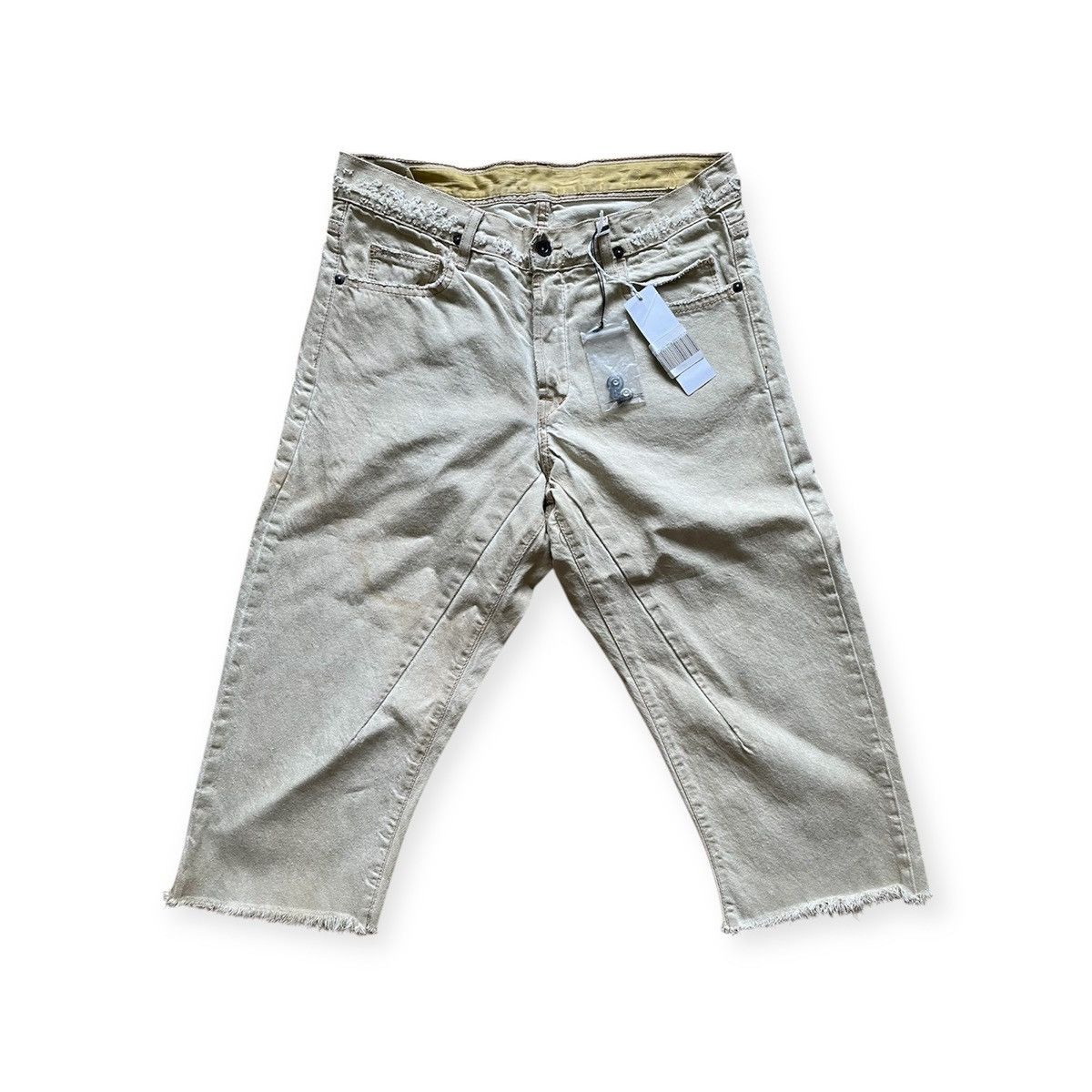 Rick Owens Rick Owens DRKSHDW SS09 Detroit Dirty White Denim Size US 27 - 1 Thumbnail
