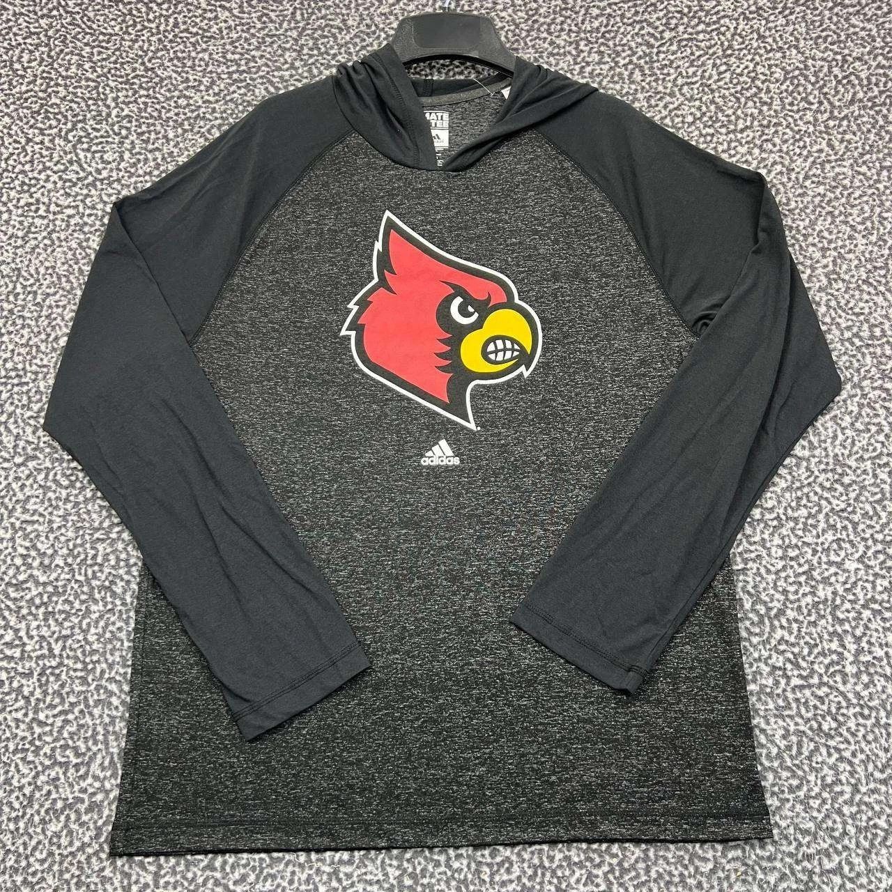 Adidas Louisville Cardinals Hoodie Men Pullover Long Sleeve New L Size US L / EU 52-54 / 3 - 7 Thumbnail