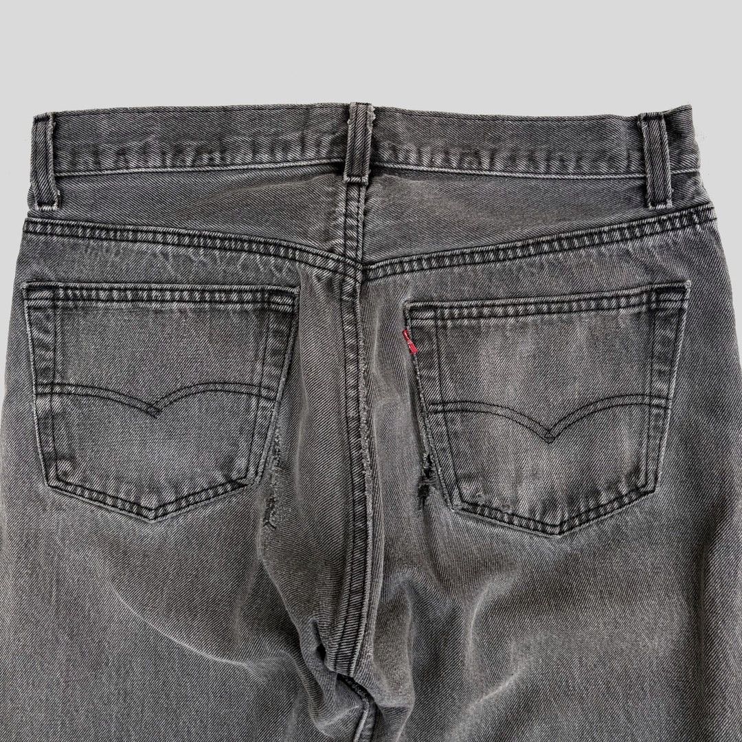 Levi's × Vintage Levi’s 501 1980 80s Vintage W30 L31 USA Black Denim Jeans Size US 30 / EU 46 - 6 Thumbnail