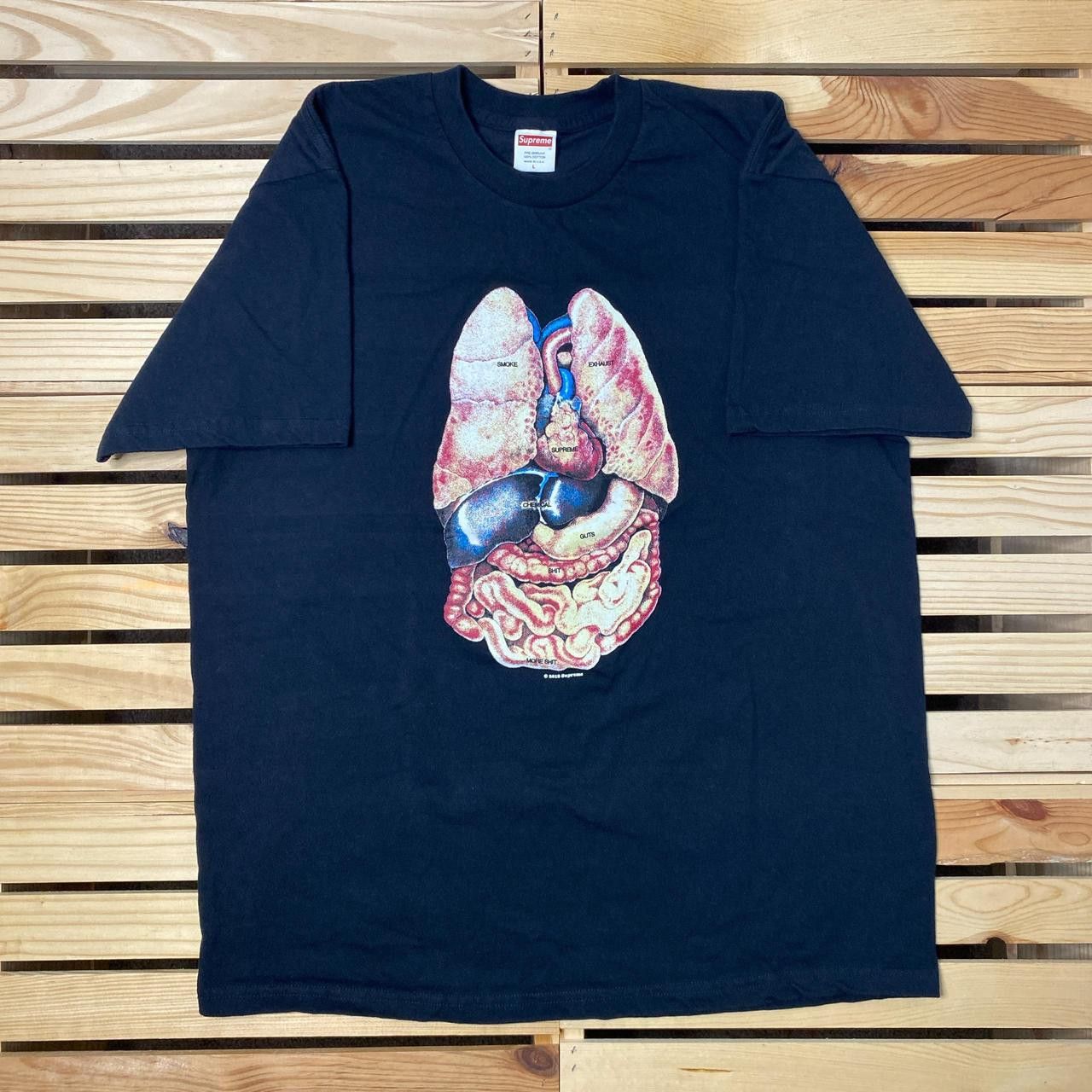 Supreme Black Supreme Spiderman Hanes Tagless Tees Size Large