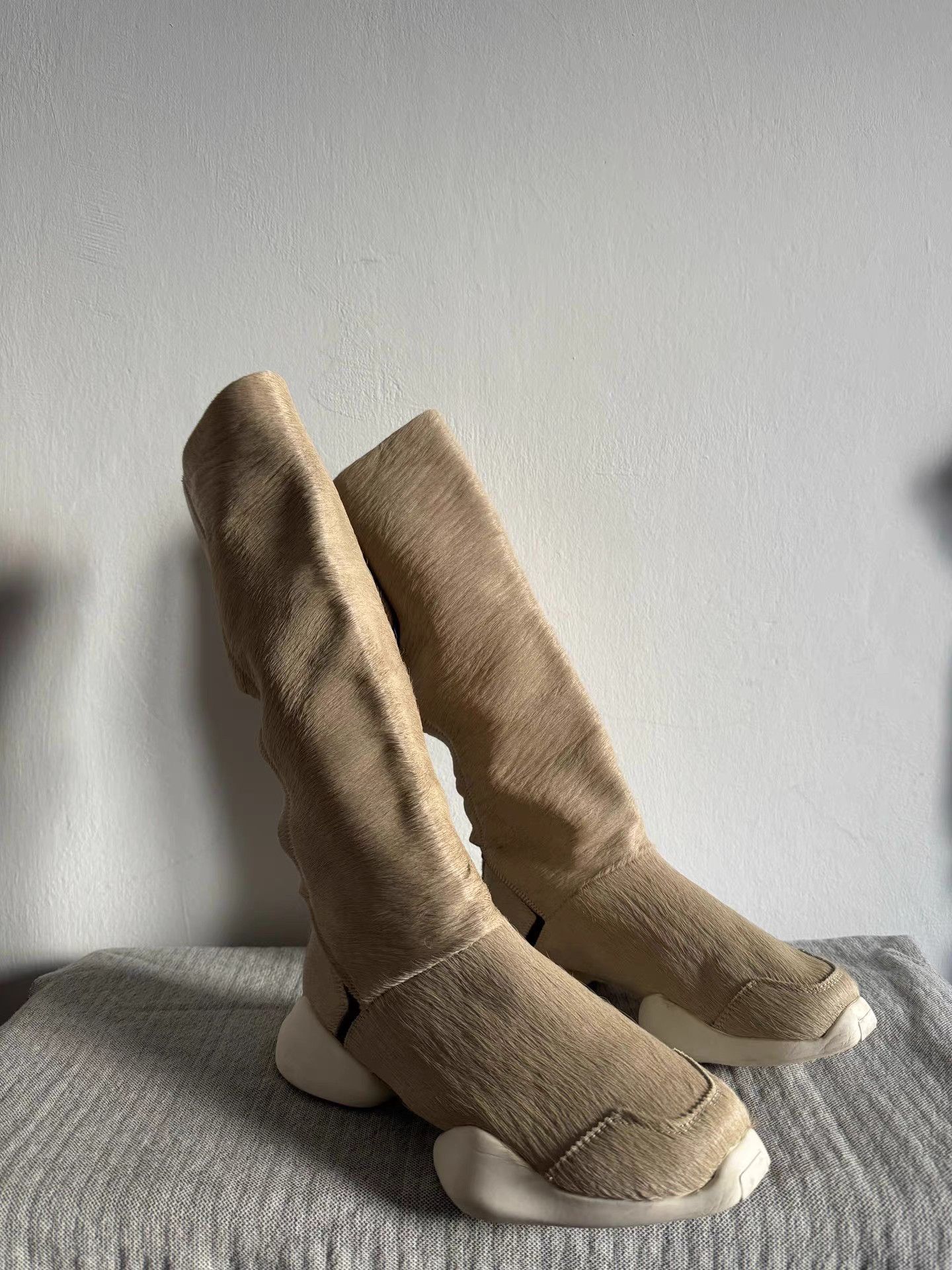 Rick Owens Rick Owens x Adidas 15FW pony hair hoof boots Size US 6.5 / EU 39-40 - 1 Thumbnail