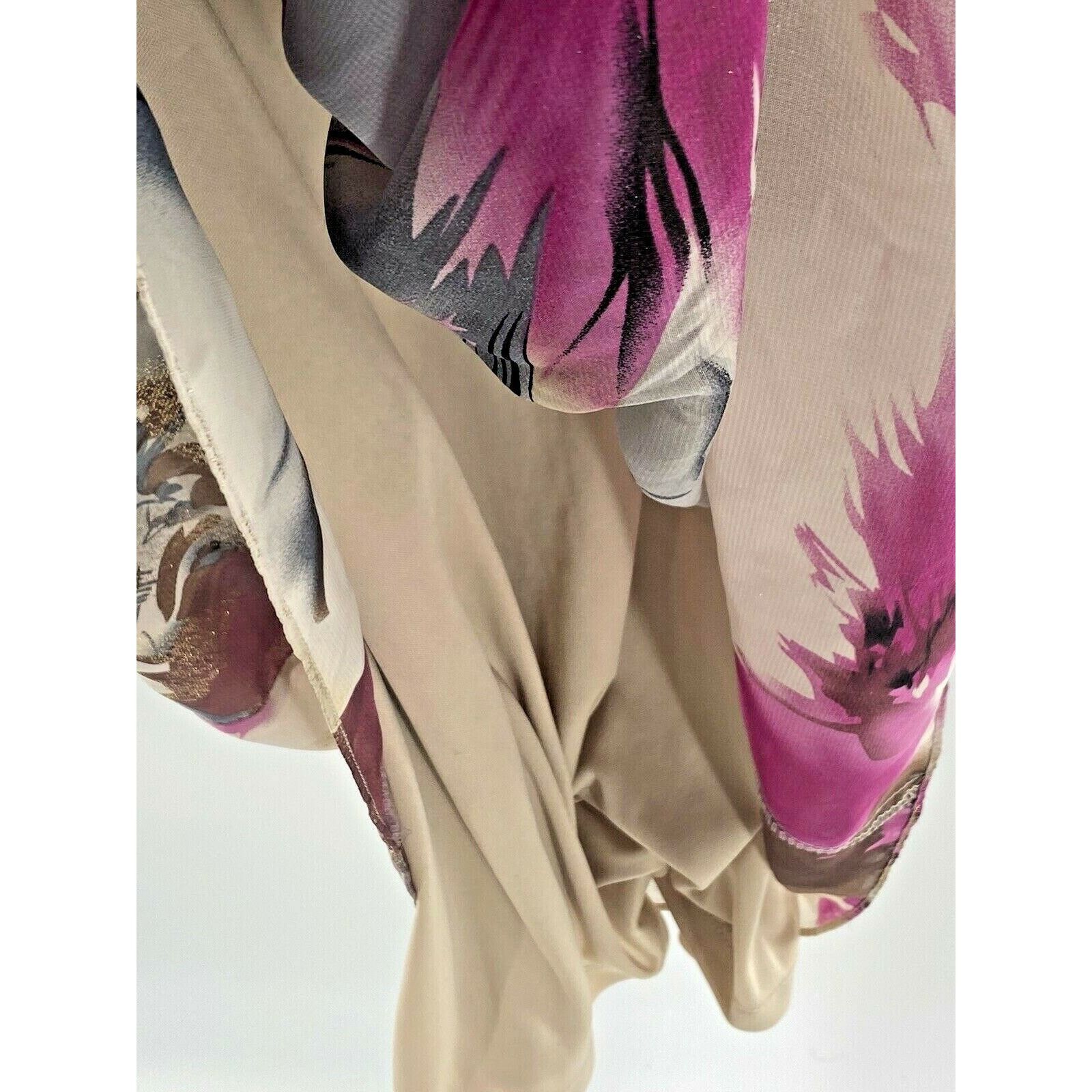 Other Robbie Bee Evening Maxi Dress size 10 Bra Shelf Floral Size L / US 10 / IT 46 - 5 Thumbnail