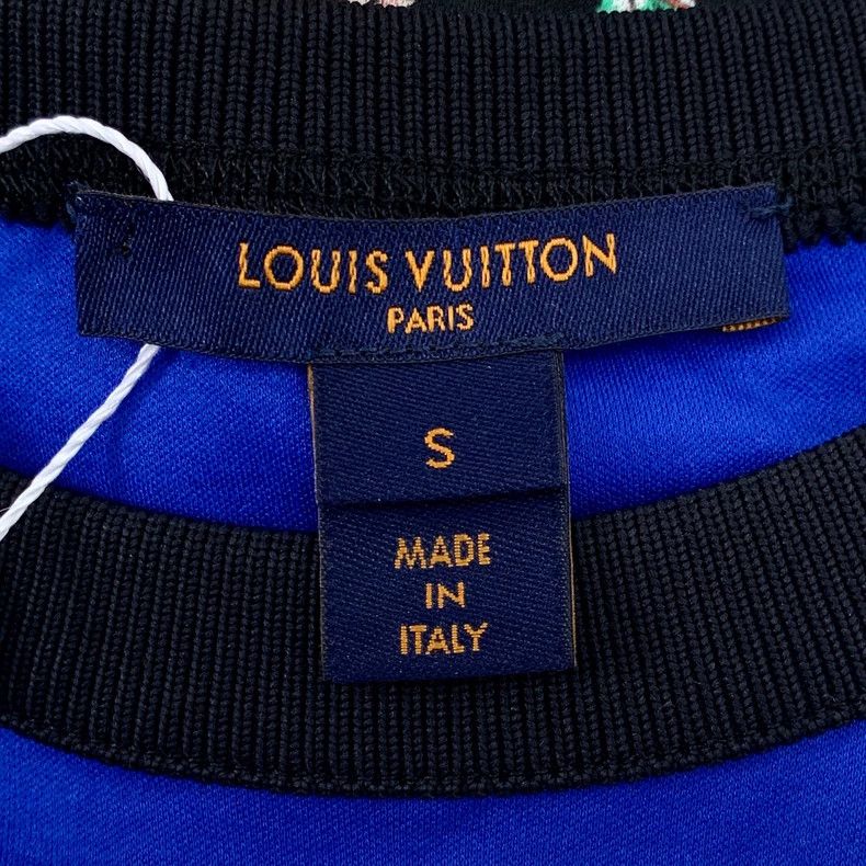 Louis Vuitton Louis Vuitton Color-block cotton crewneck short-sleeve wai Size S / US 4 / IT 40 - 6 Thumbnail