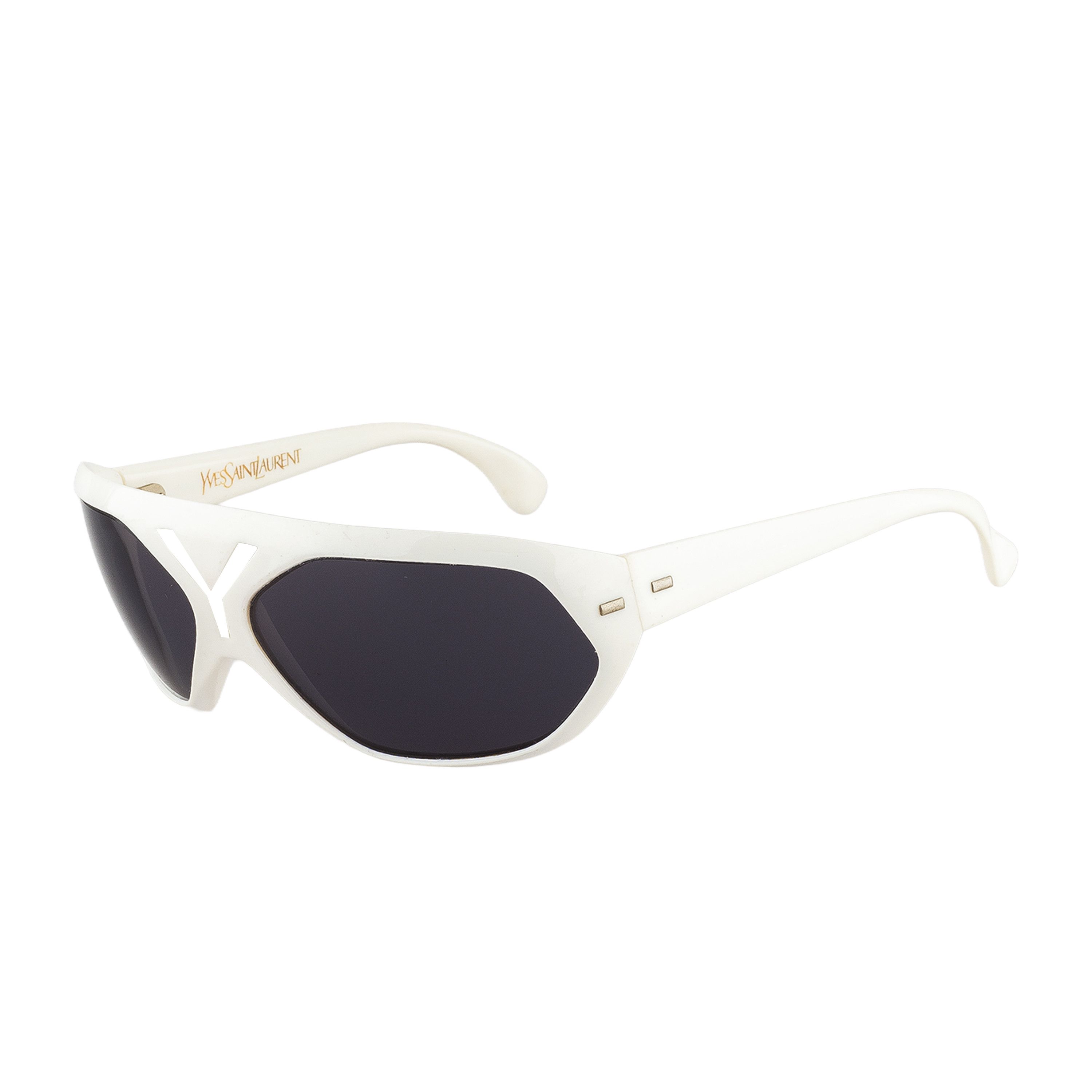 Yves Saint Laurent YSL Yves Saint Laurent RARE 80's Ivory Sunglasses Size ONE SIZE - 4 Thumbnail