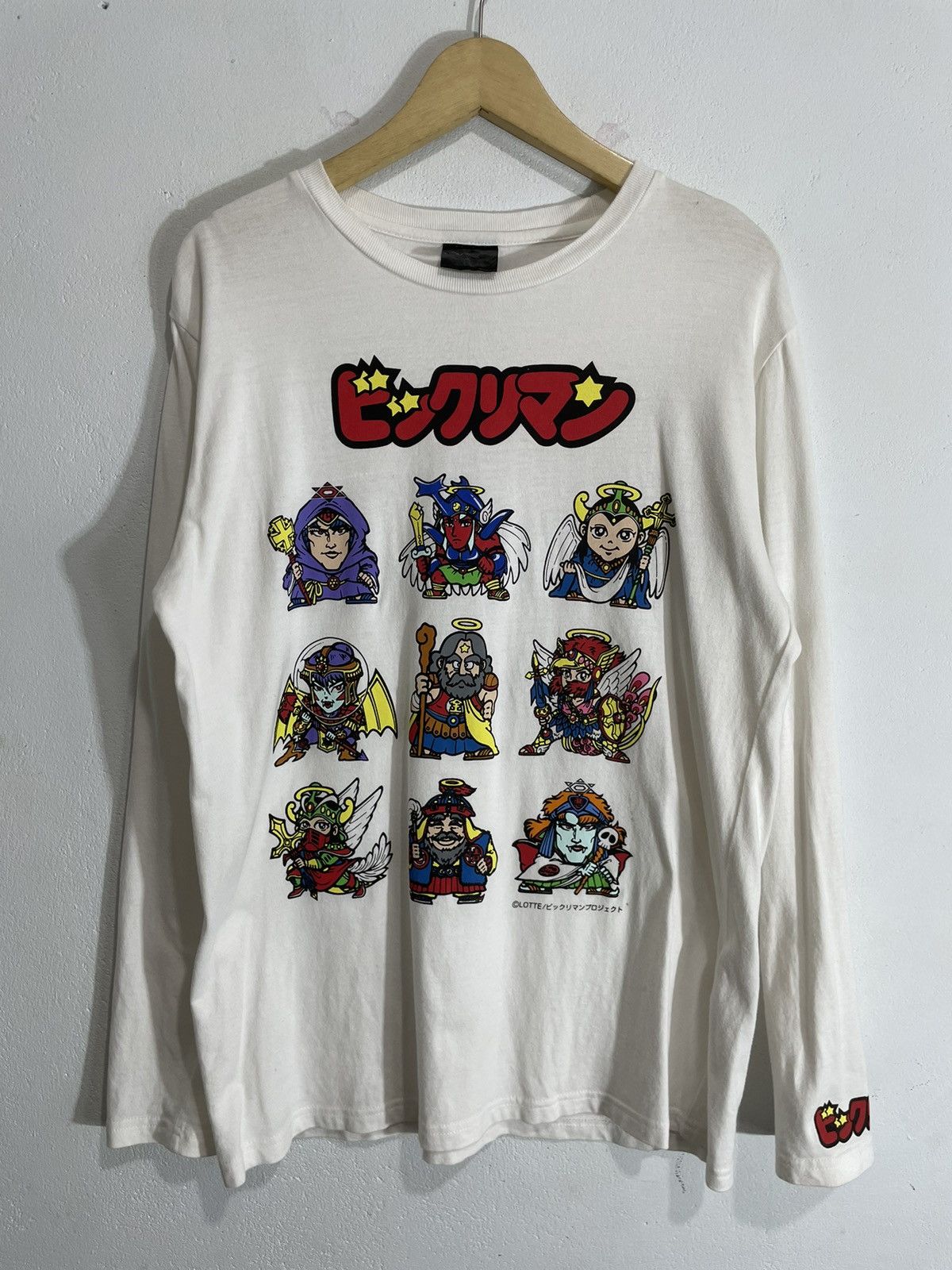 Anime RARE Bikkuriman Lotte Anime longsleeve tee Size US L / EU 52-54 / 3 - 1 Thumbnail