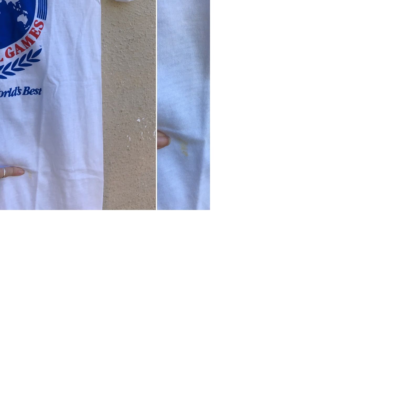Vintage VINTAGE Seattle 90s Goodwill Games Uniting The World’s Best T-Shirt M 38-40 White Mens Short Sleeve Graphic Tee Size US M / EU 48-50 / 2 - 9 Thumbnail
