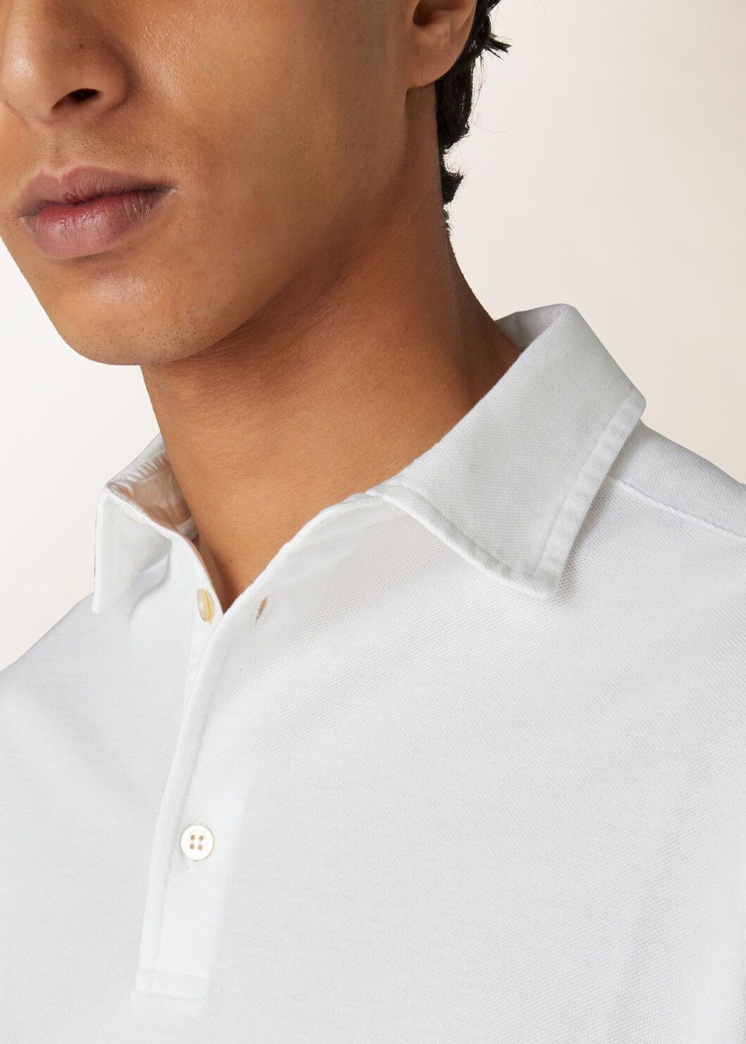 Loro Piana o1w1db10125 FAI1315 Polo Shirt in White Size US M / EU 48-50 / 2 - 4 Thumbnail