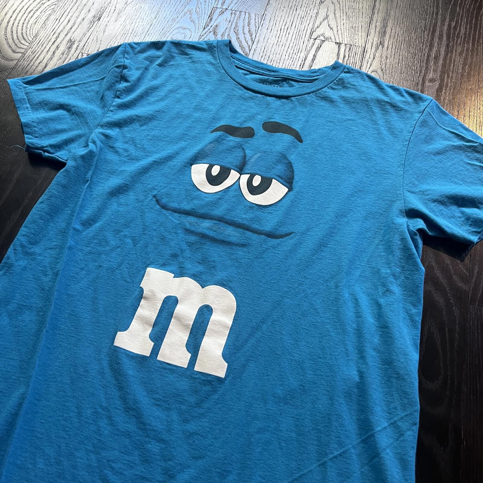 Vintage M&M Blue Tee Shirt Size US M / EU 48-50 / 2 - 2 Thumbnail