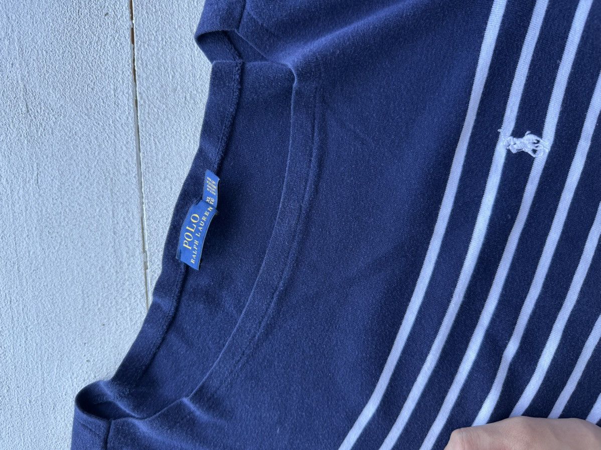 Ralph Lauren 🚨VNTG RALPH LAUREN MARINE STRIPED LONGSLEEVE TANK TOP Size XL / US 12-14 / IT 48-50 - 4 Thumbnail