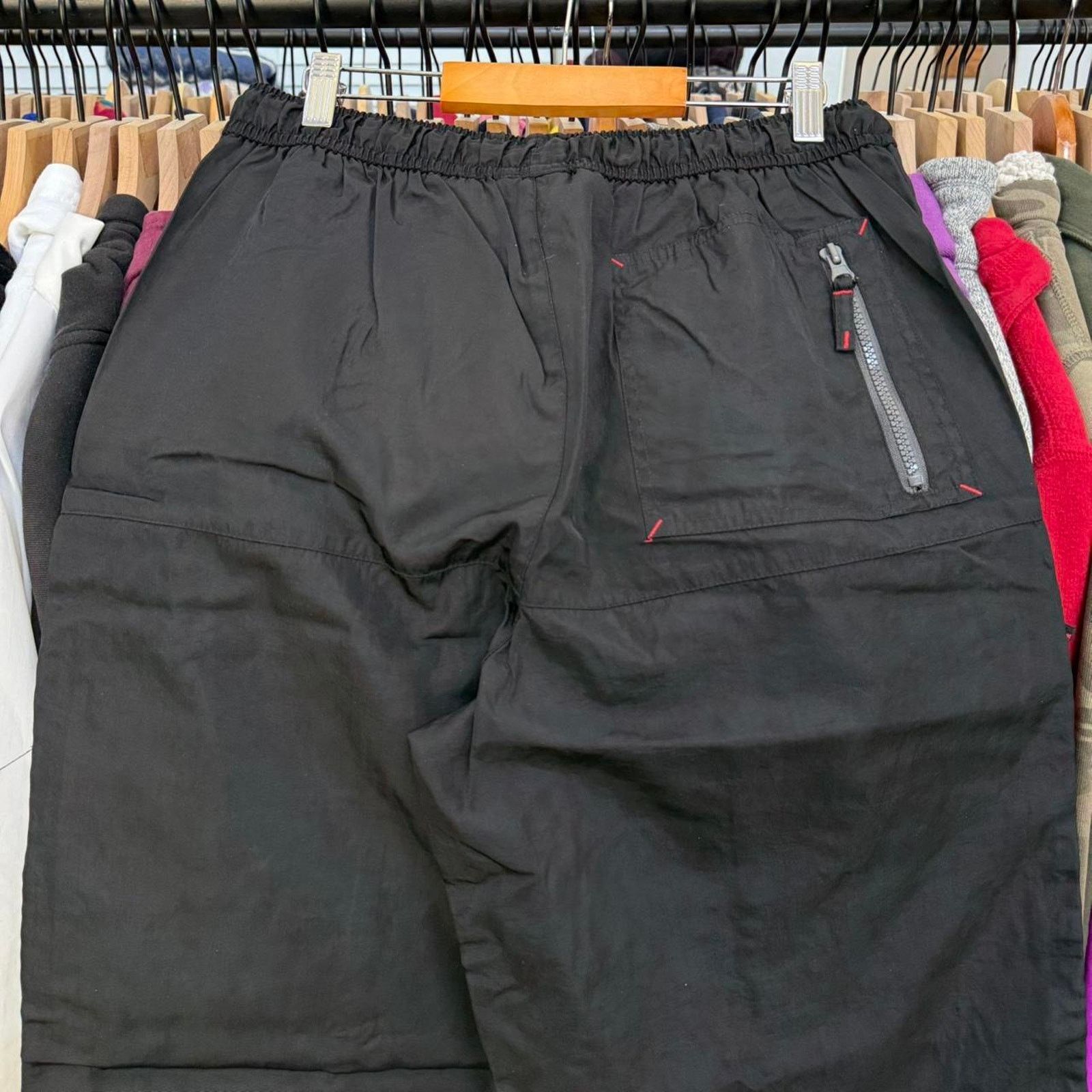 Other Vintage 90s Baggy Athletic Works Black Nylon Pants Size US 32 / EU 48 - 7 Thumbnail