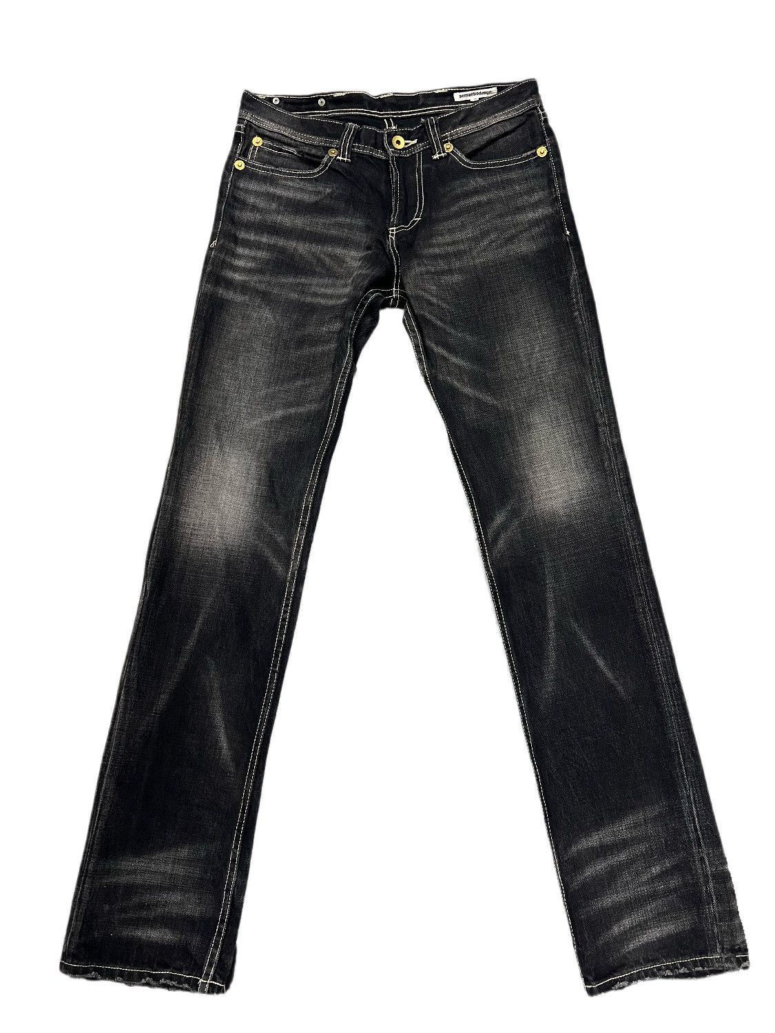 If Six Was Nine SEMANTIC DESIGN SMOKED BLACK DENIM Size US 32 / EU 48 - 2 Thumbnail