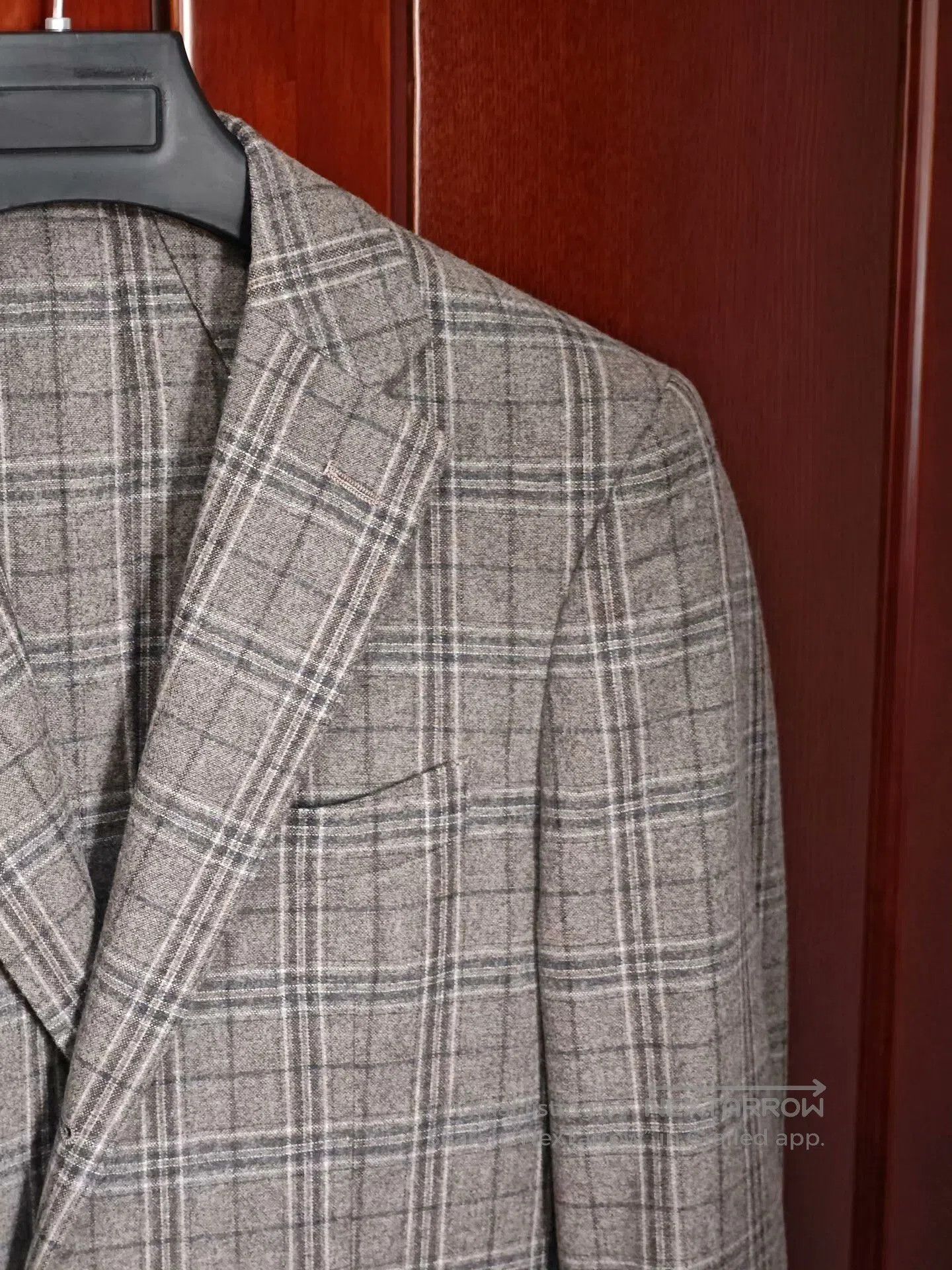 Alfredo Bannister Custom Italian Gray Wool Suit Jacket. Size US S / EU 44-46 / 1 - 2 Thumbnail