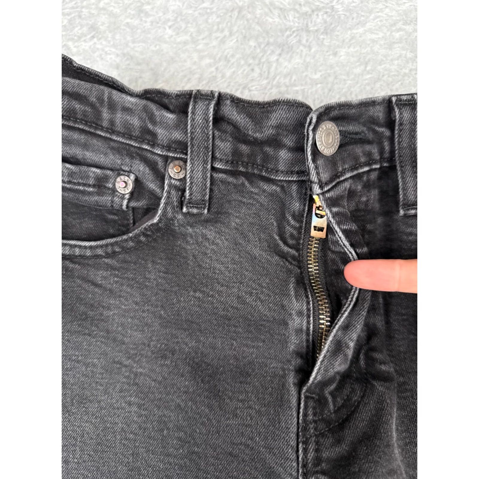 Levi's VINTAGE Levi's 512 Jeans Men Slim Taper 27x27 Black Denim 512 Levi's 500 Series Jeans Mens Slim Size US 30 / EU 46 - 5 Thumbnail