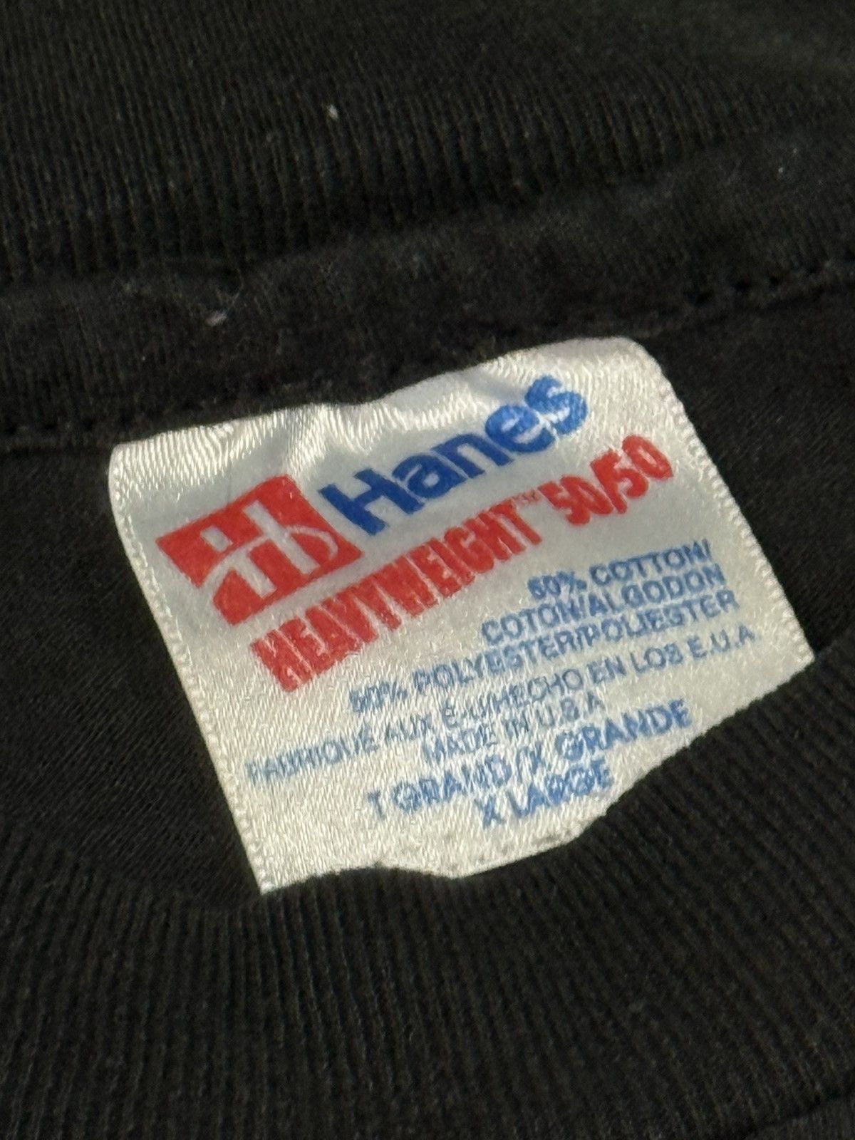 Hanes Vintage Hanes RX Drugs Weed Heavyweight Black Tee XL Size US XL / EU 56 / 4 - 4 Thumbnail