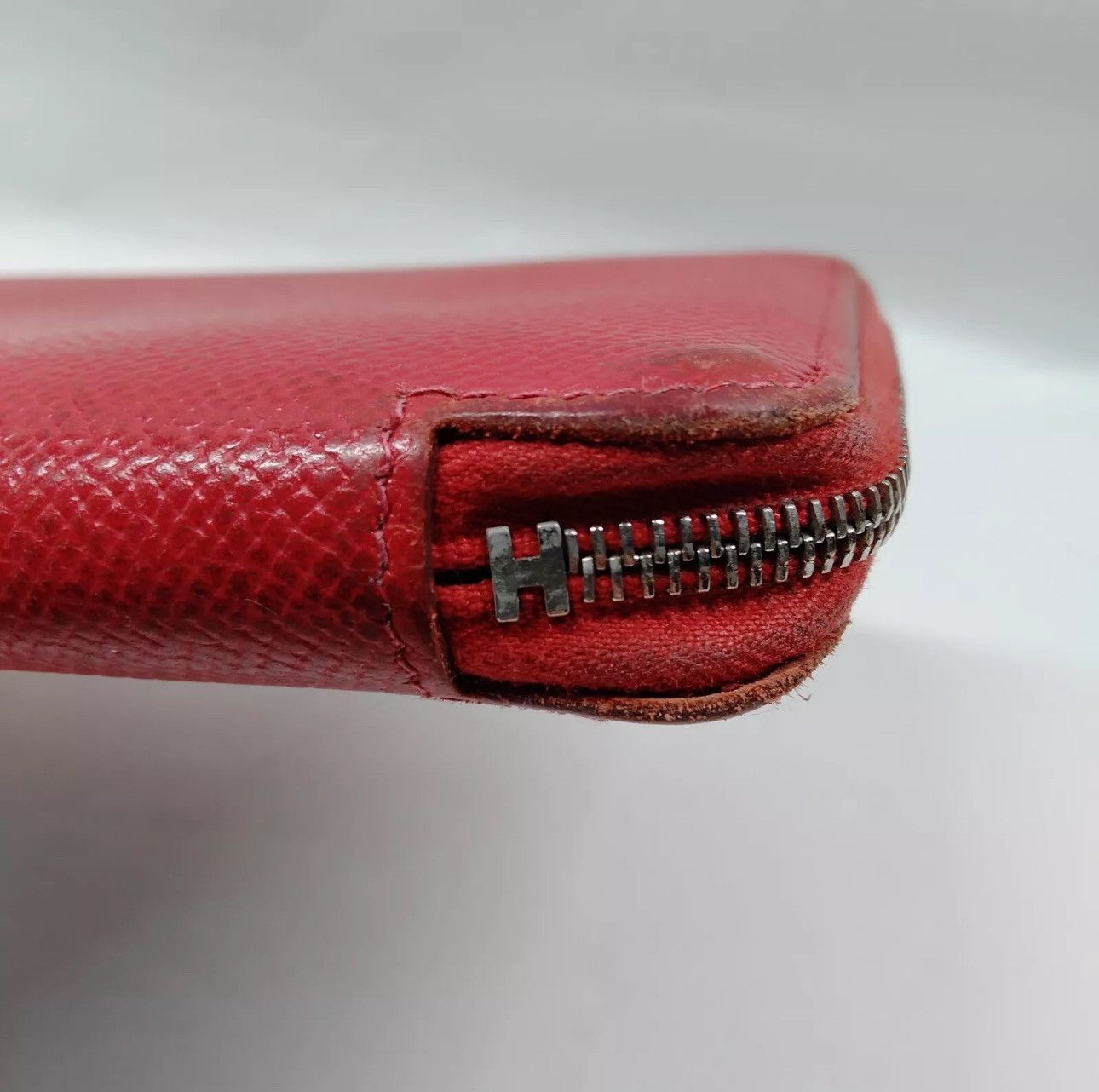 Hermes Hermes Long Wallet Red Leather in excellent condition. Size ONE SIZE - 9 Thumbnail