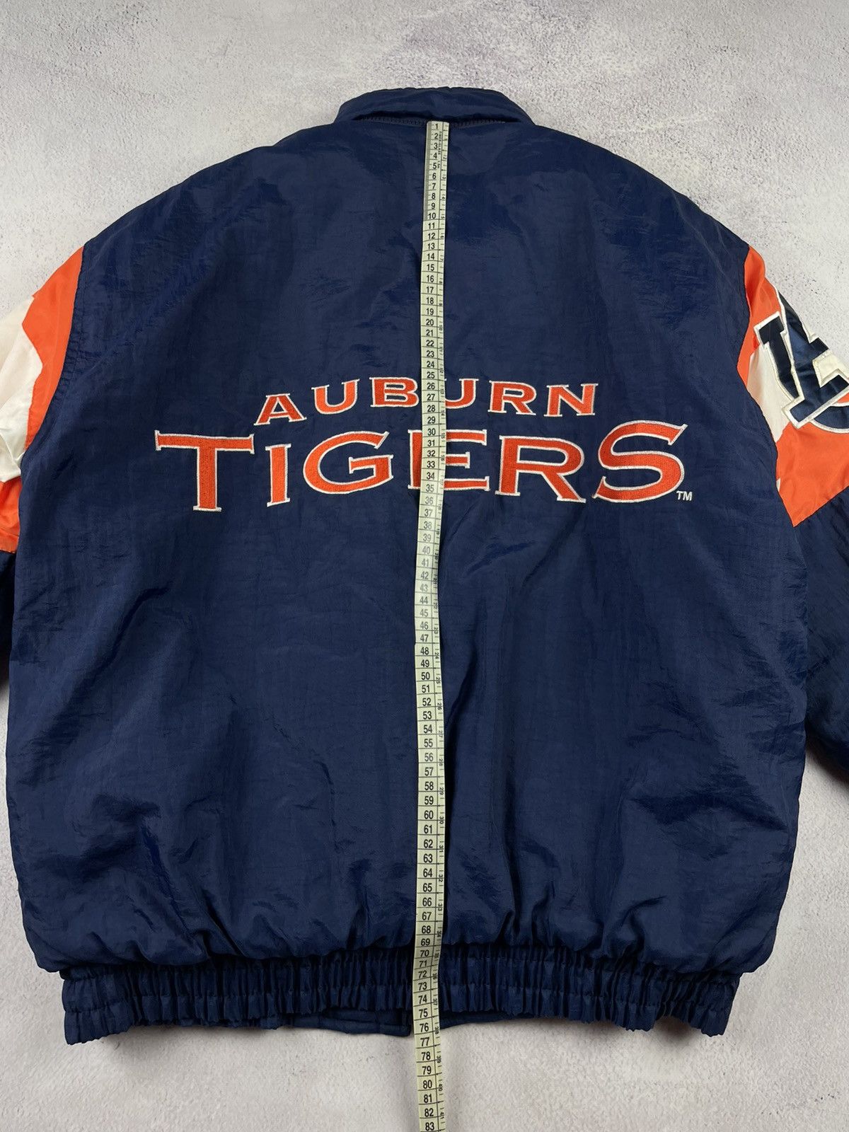 Logo Athletic Rare Vintage 90s Auburn Tigers Starter Jacket Navy Orange L Size US L / EU 52-54 / 3 - 14 Thumbnail