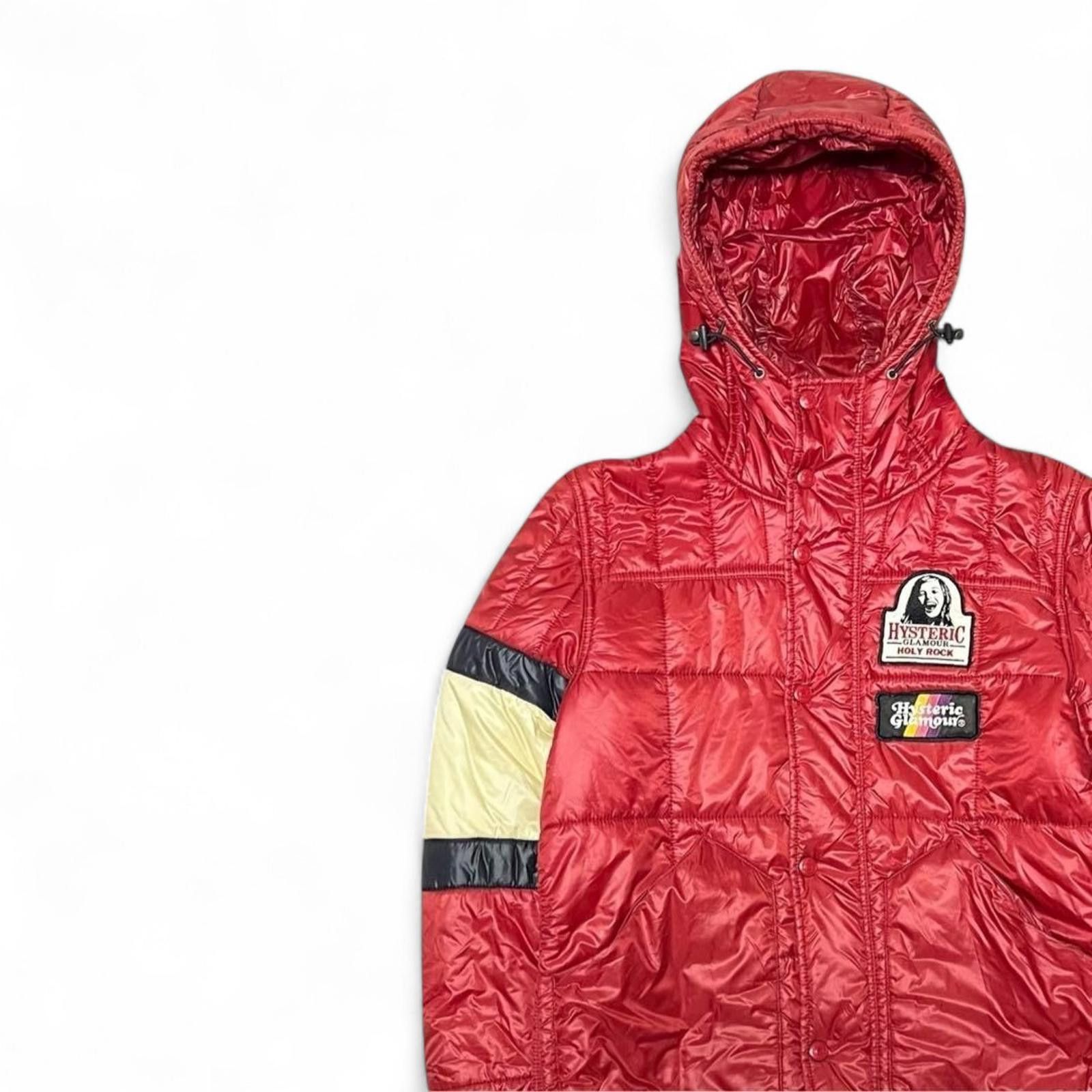 Hysteric Glamour Hysteric Glamour - Red Quilted Hooded Puffer Jacket Size US M / EU 48-50 / 2 - 2 Thumbnail