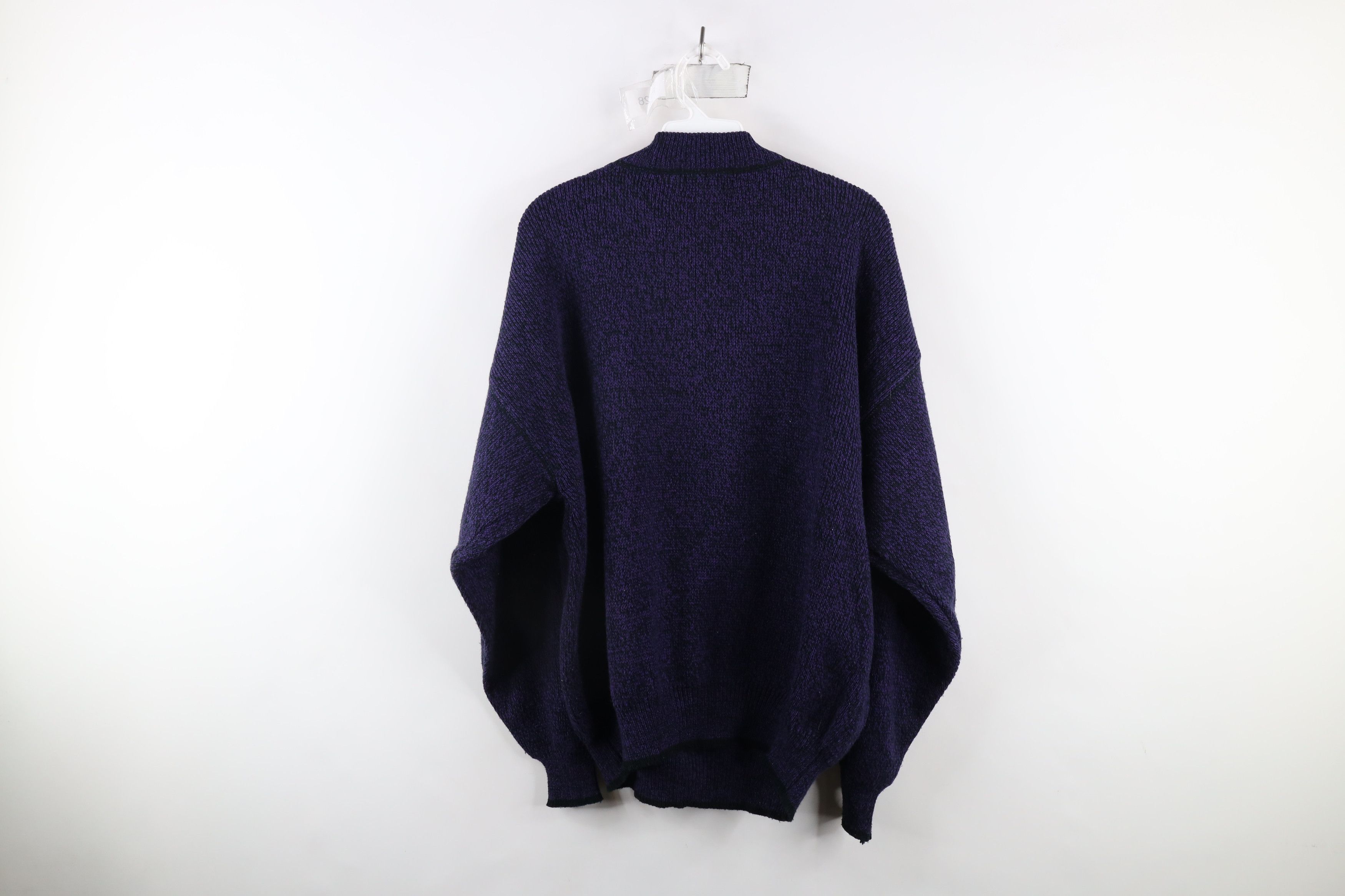 Vintage Vintage 90s IOU Streetwear Legendary Knit Mock Neck Sweater Size US L / EU 52-54 / 3 - 6 Thumbnail