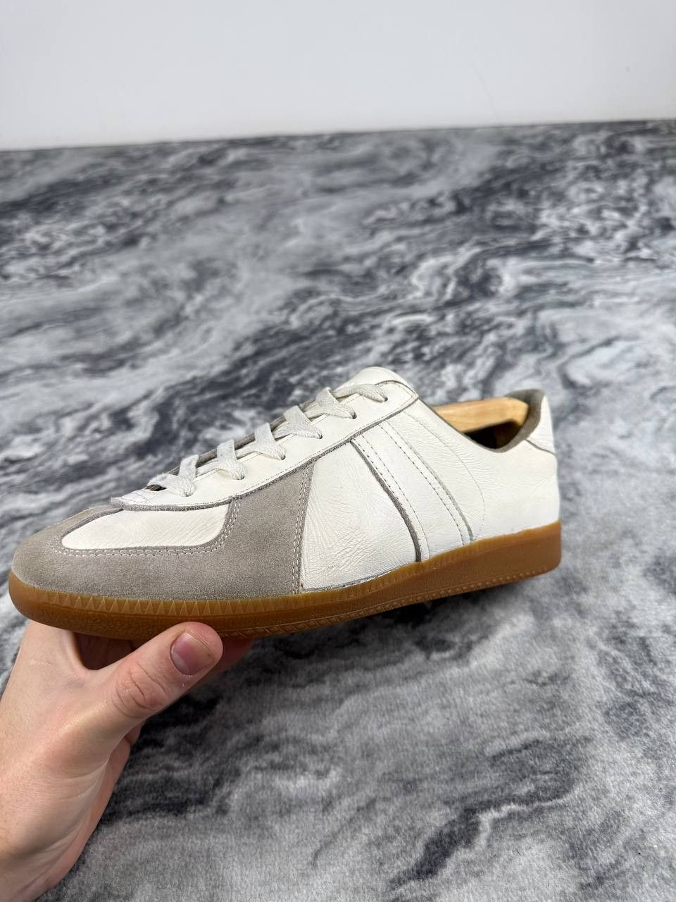 Vintage GAT BW Sport Army Trainer Bundeswehr Shoes Leather Sneakers Size US 9.5 / EU 42-43 - 16 Thumbnail