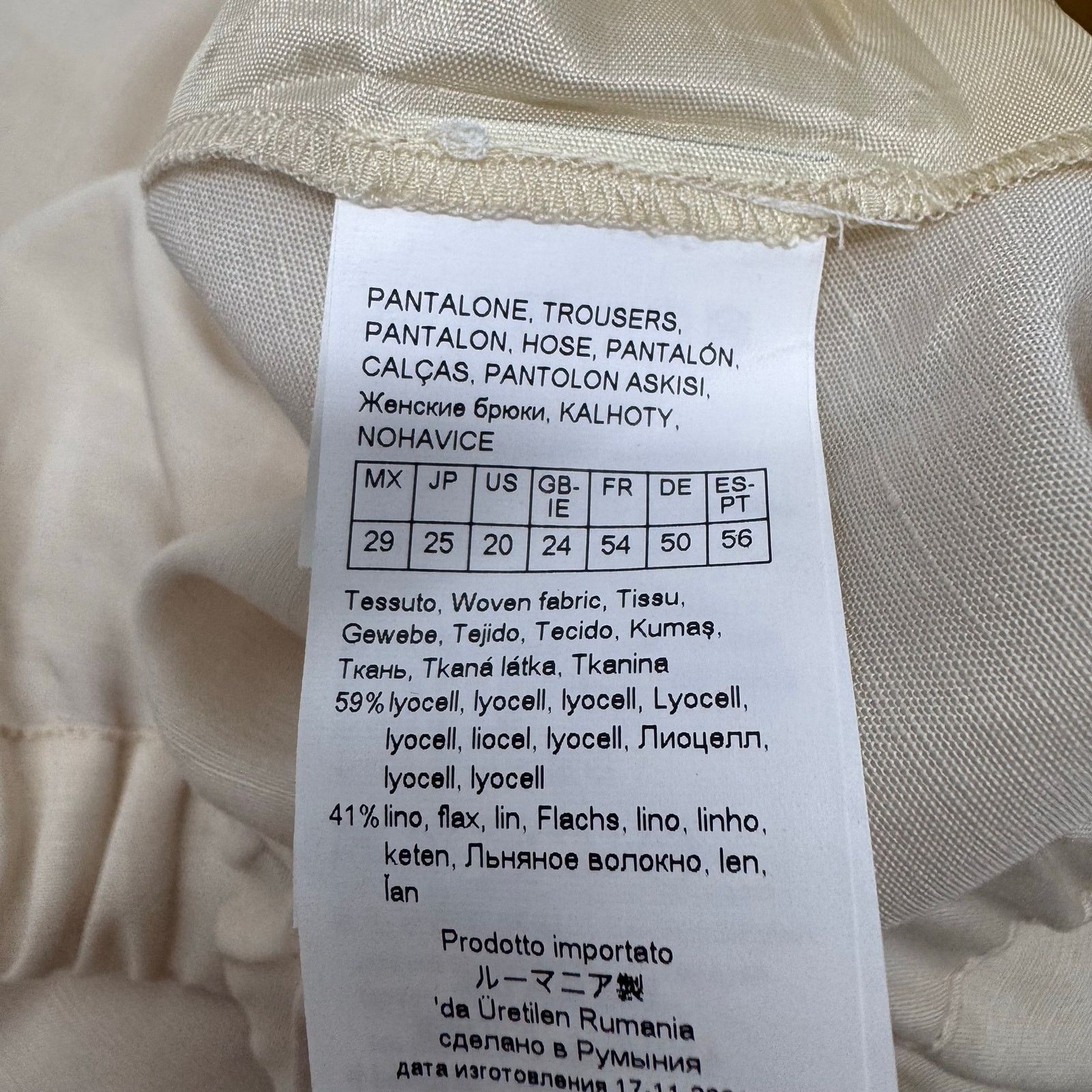 Marina Rinaldi Marina Rinaldi Recali Linen Blend Cropped Pant PLUS size 20 Size 42" / US 20 - 8 Thumbnail