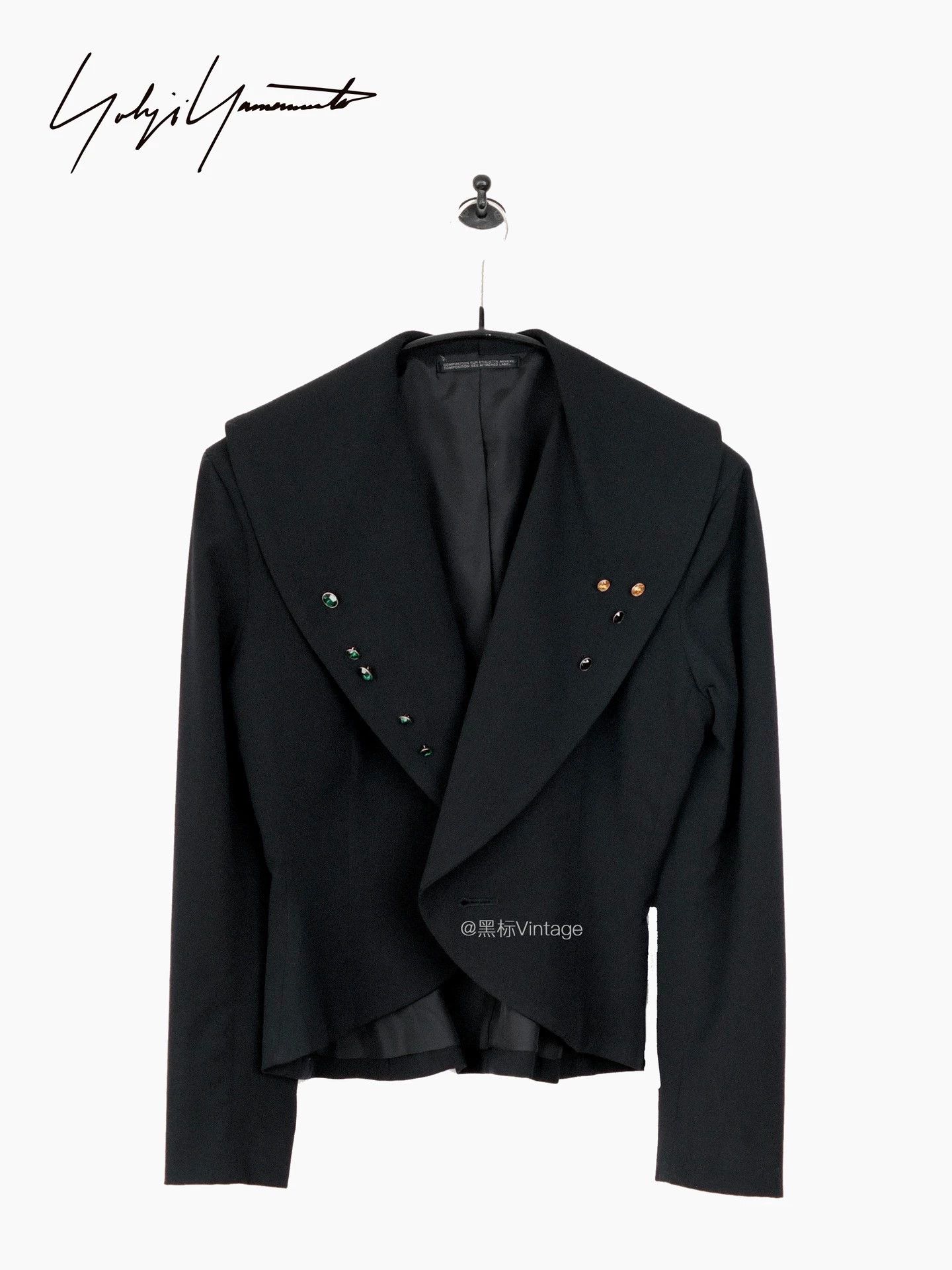 Yohji Yamamoto Yohji Yamamoto 80s Archive Glass Beaded Power Suit Women Size ONE SIZE - 5 Thumbnail