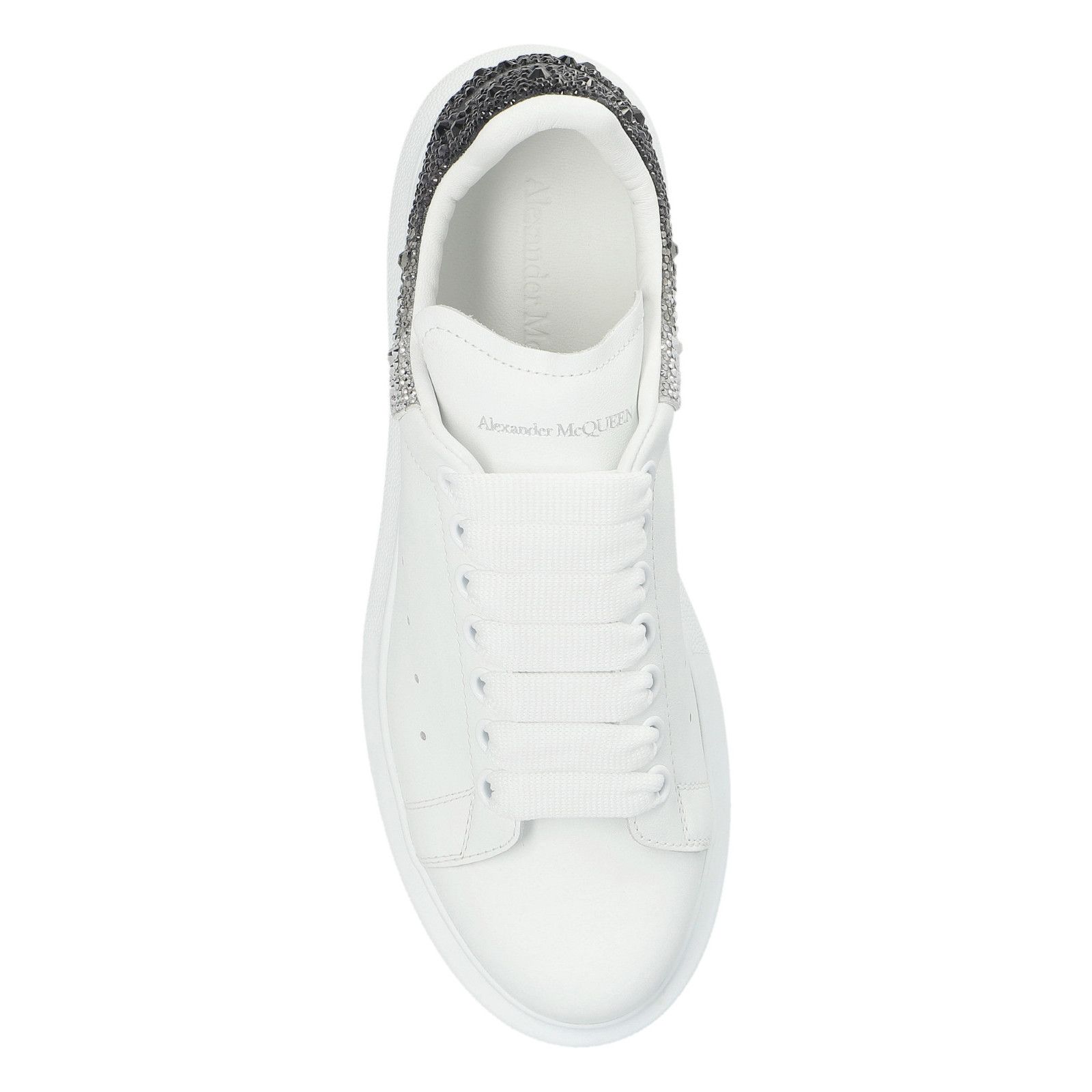 ALEXANDER MCQUEEN Oversized $990 Women's White/Gray Crystal