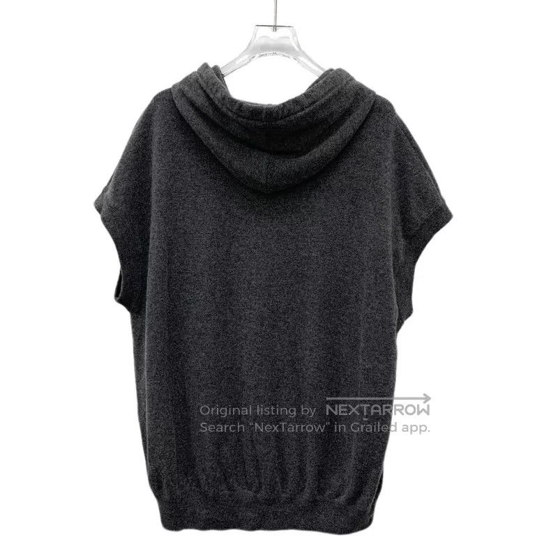 Brunello Cucinelli Brunello Cucinelli Dark Gray Logo Letter Embroidered Wool Size M / US 6-8 / IT 42-44 - 2 Thumbnail