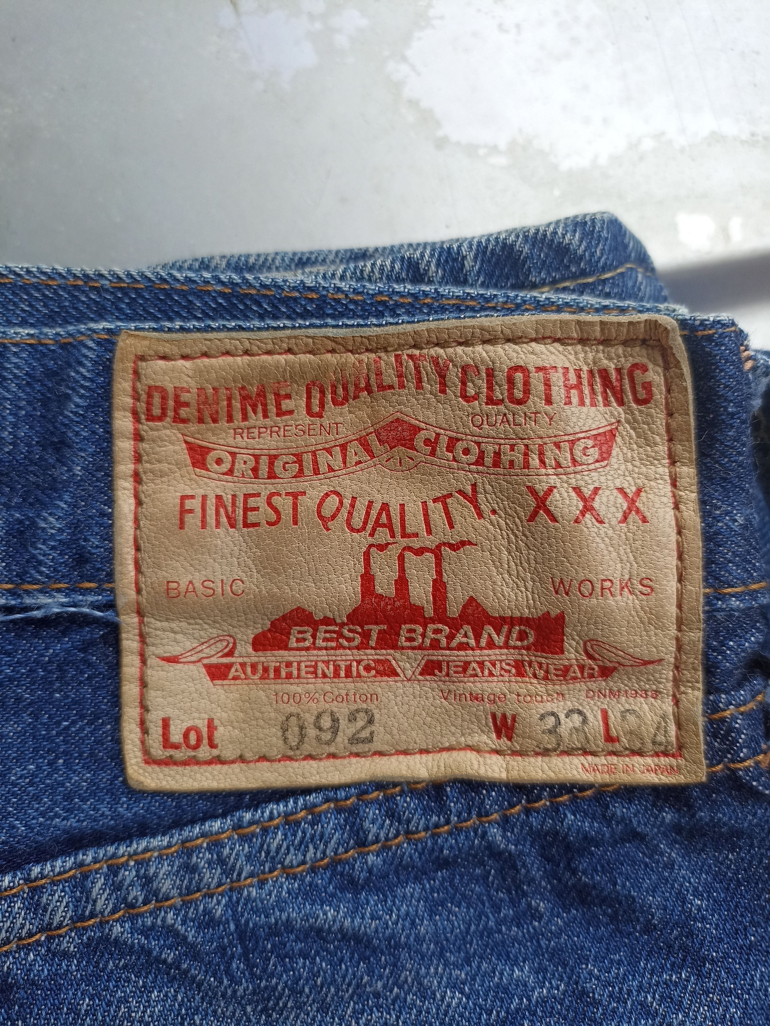 Denime 🔥 Vintage 90s Vtg Denime jeans limited edition 092 selvedge Size US 31 - 10 Thumbnail