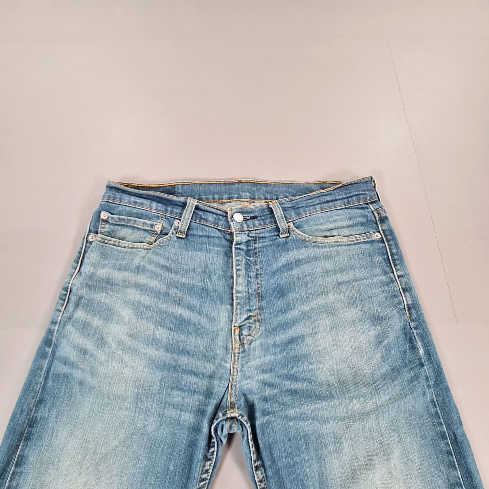Levi's Levi's 513 Slim Straight Jeans Blue Denim Men's W34 L30 Stretch Zip Fly 5-Pocket Denim Jeans Regular Fit Size US 34 / EU 50 - 2 Thumbnail
