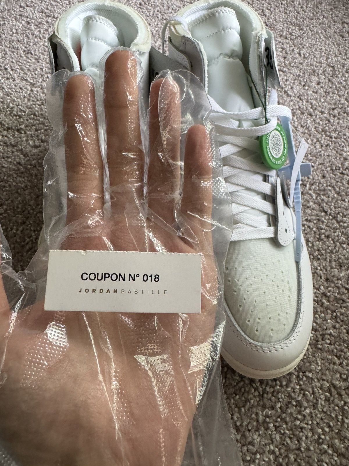 Jordan Brand × Off-White Off-White x Air Jordan 1 Euro **SOLD** Size US 11.5 / EU 44-45 - 15 Thumbnail