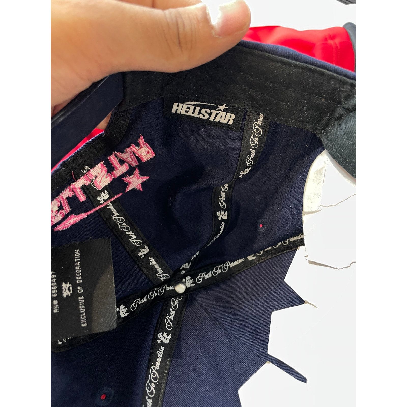HELLSTAR Hellstar Pink & Navy Trucker Hat Size ONE SIZE - 3 Thumbnail
