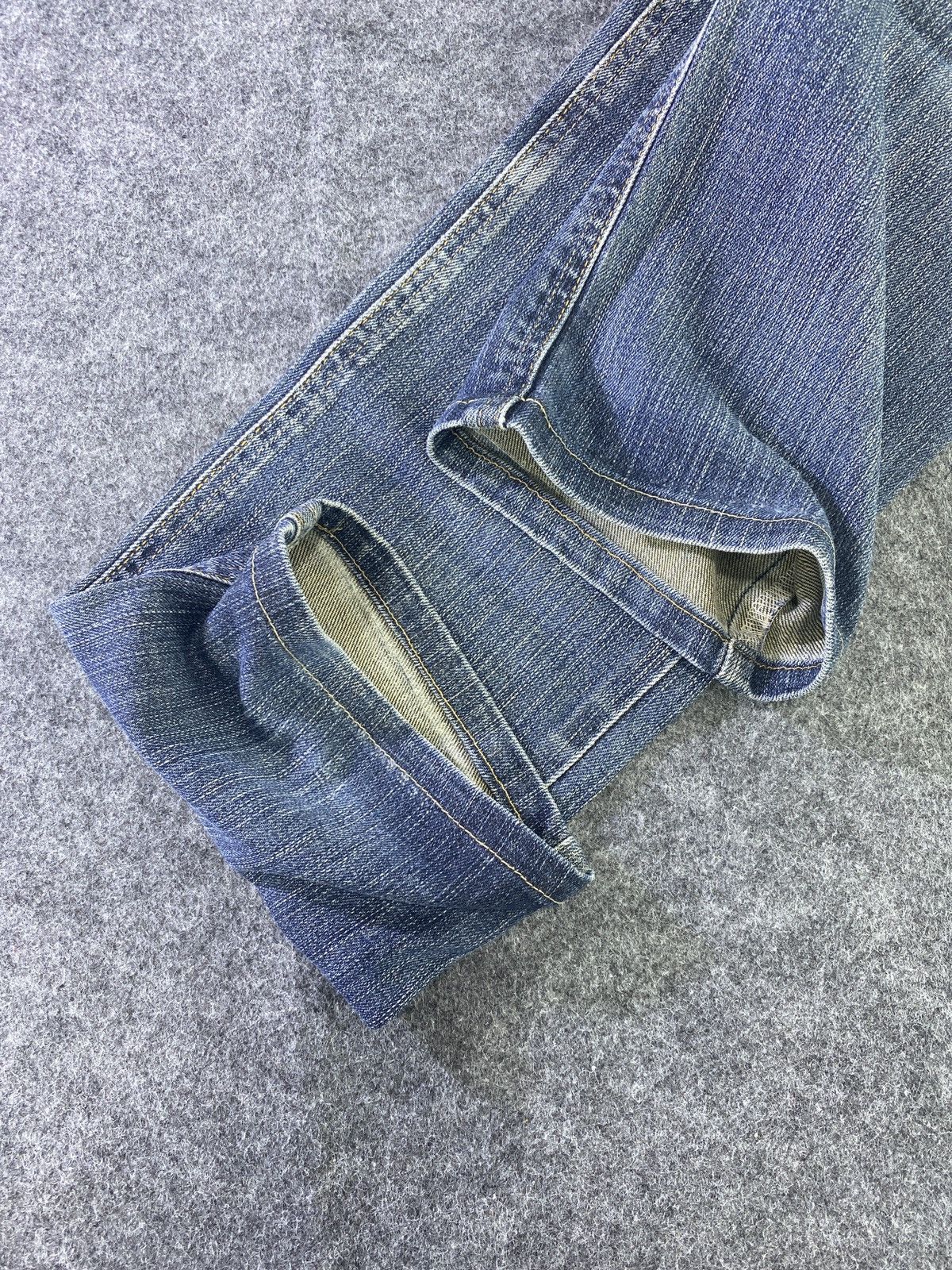 Edwin × Japanese Brand × Jean Miss Edwin Distress Wash Denim - J932 Size 30" / US 8 / IT 44 - 10 Thumbnail