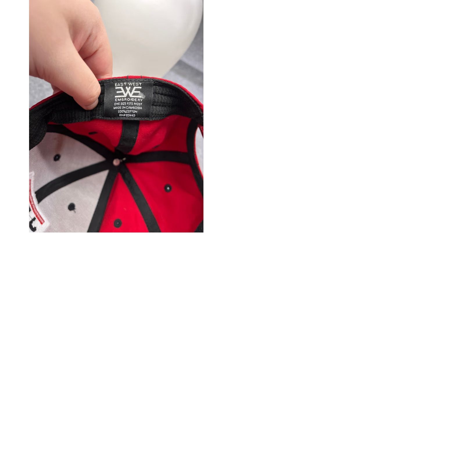 Vintage East West Hat Cap Baseball Cap Adjustable Adult One Size Red Men Vintage No Size ONE SIZE - 9 Thumbnail