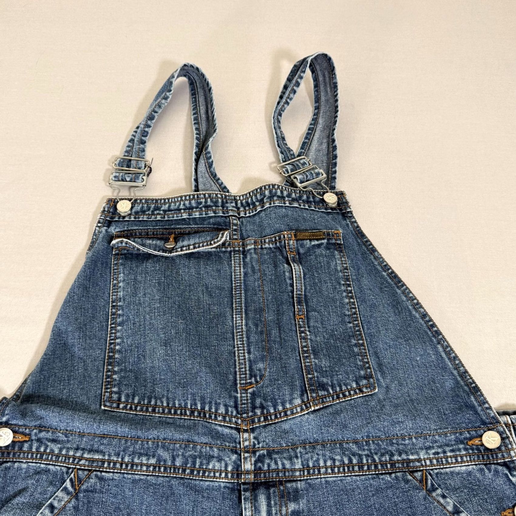 Calvin Klein VINTAGE Calvin Klein Jeans Overalls Mens XL Blue Denim Bib Carpenter Pants 90s Size US 36 / EU 52 - 5 Thumbnail