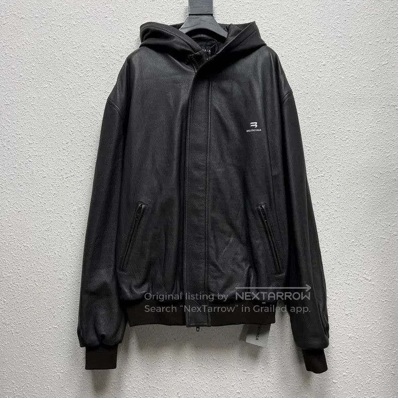 Balenciaga Balenciaga Boomerang hooded leather jacket Size US M / EU 48-50 / 2 - 1 Thumbnail