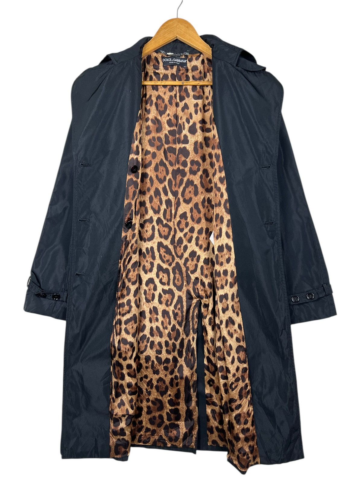 Dolce & Gabbana 🔥 Dolce & Gabbana Double Breast Trenchcoat Leopard lining Size S / US 4 / IT 40 - 12 Thumbnail